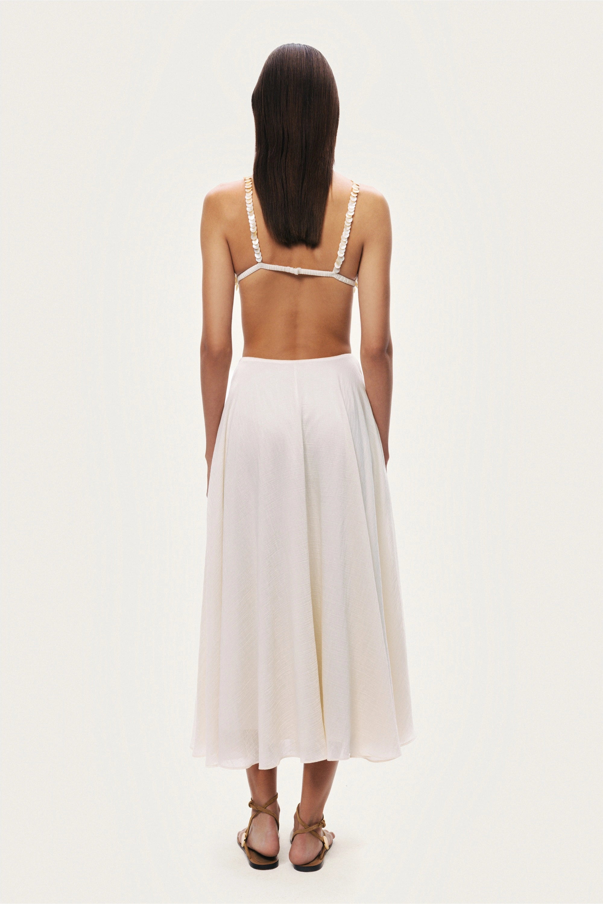 Flowy High-Waisted Midi Skirt