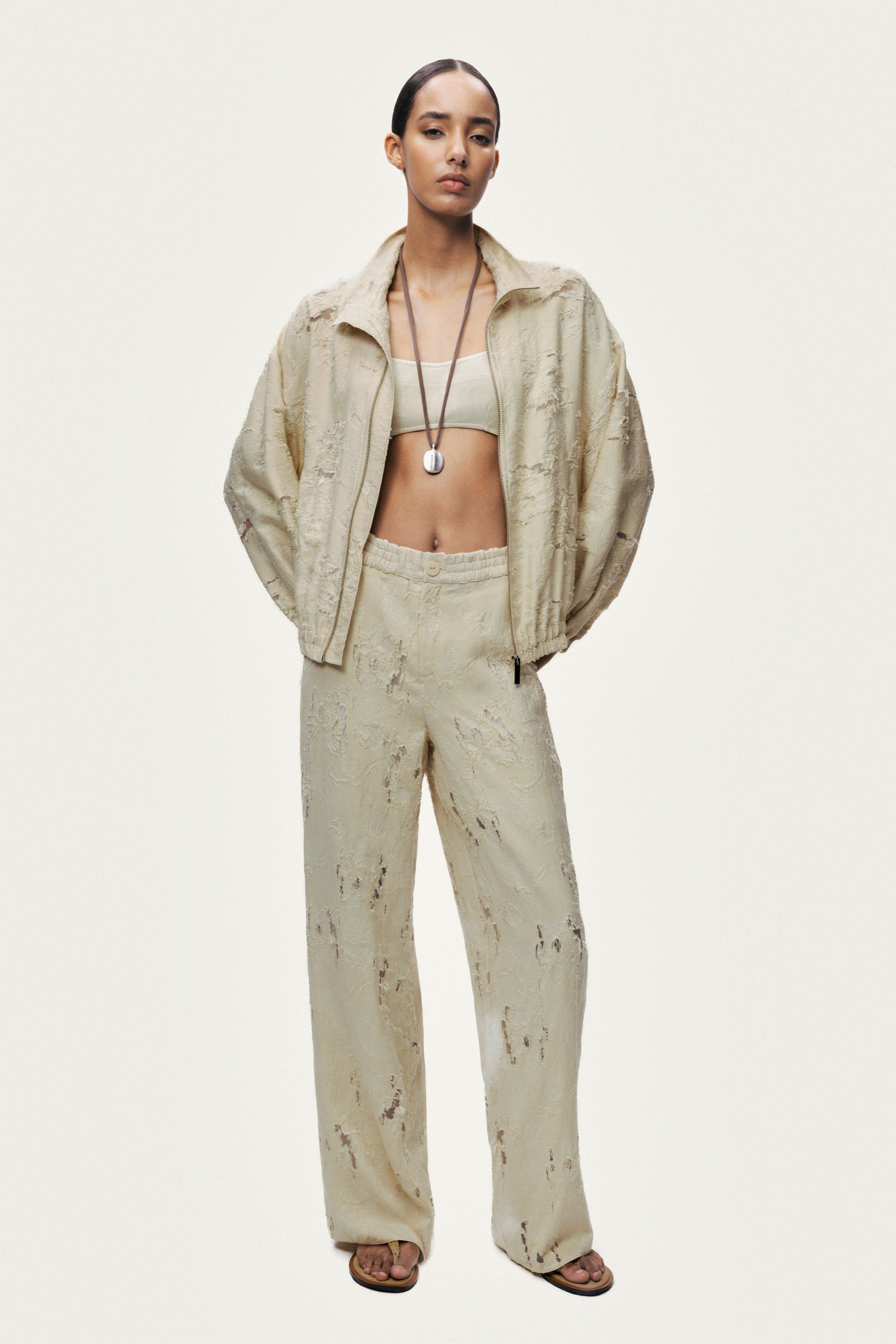 Jacquard Bomber Jacket