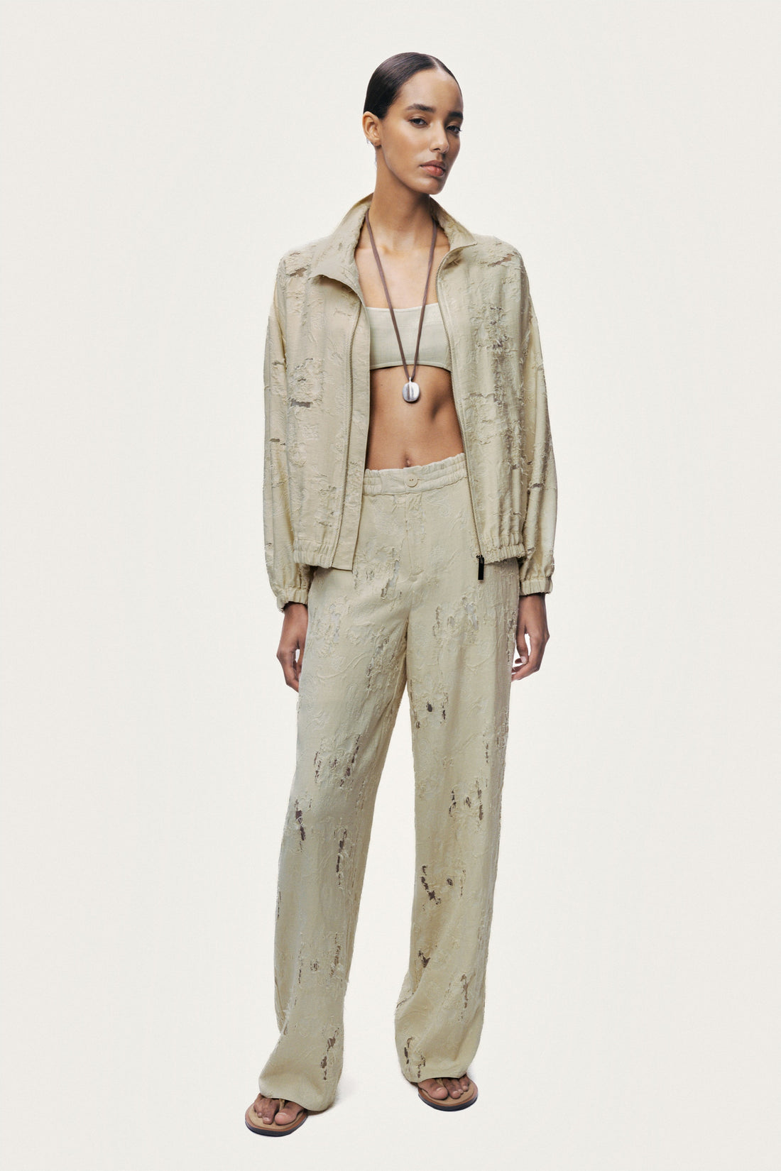 Jacquard Bomber Jacket