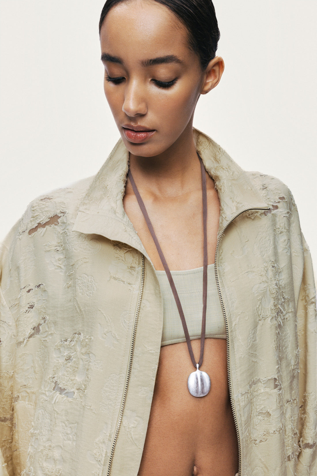 Jacquard Bomber Jacket