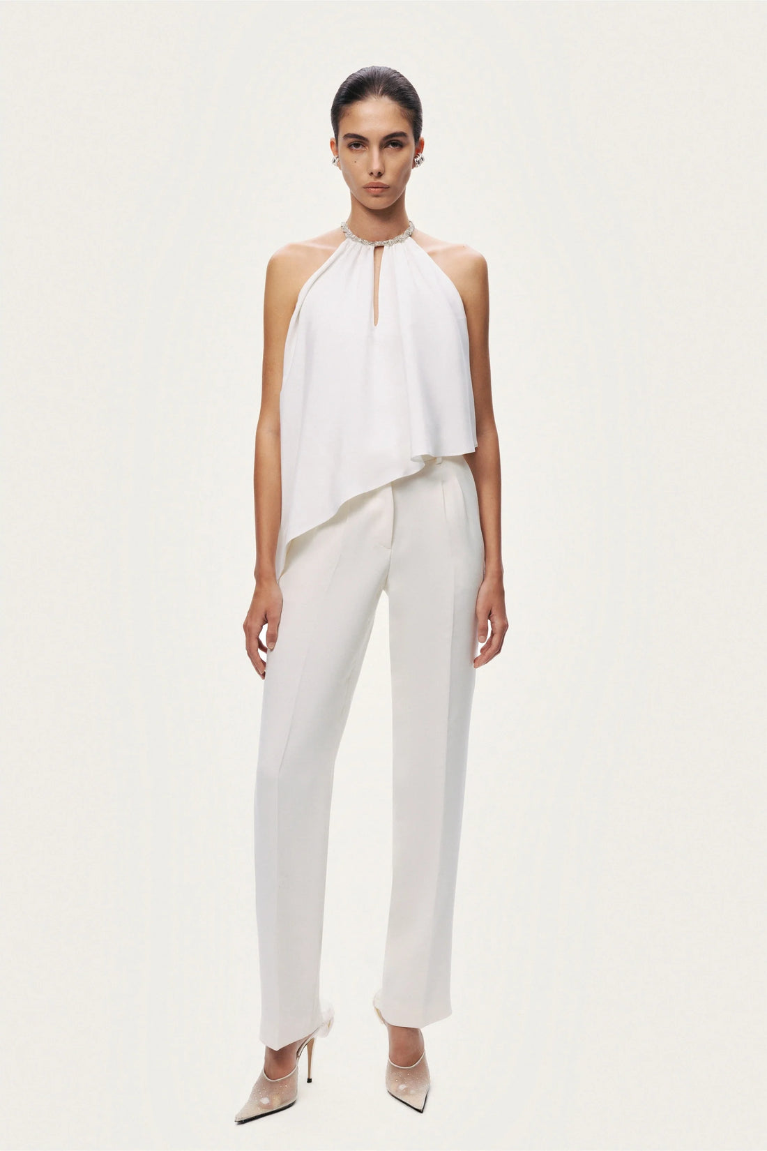 Embellished Halter Blouse