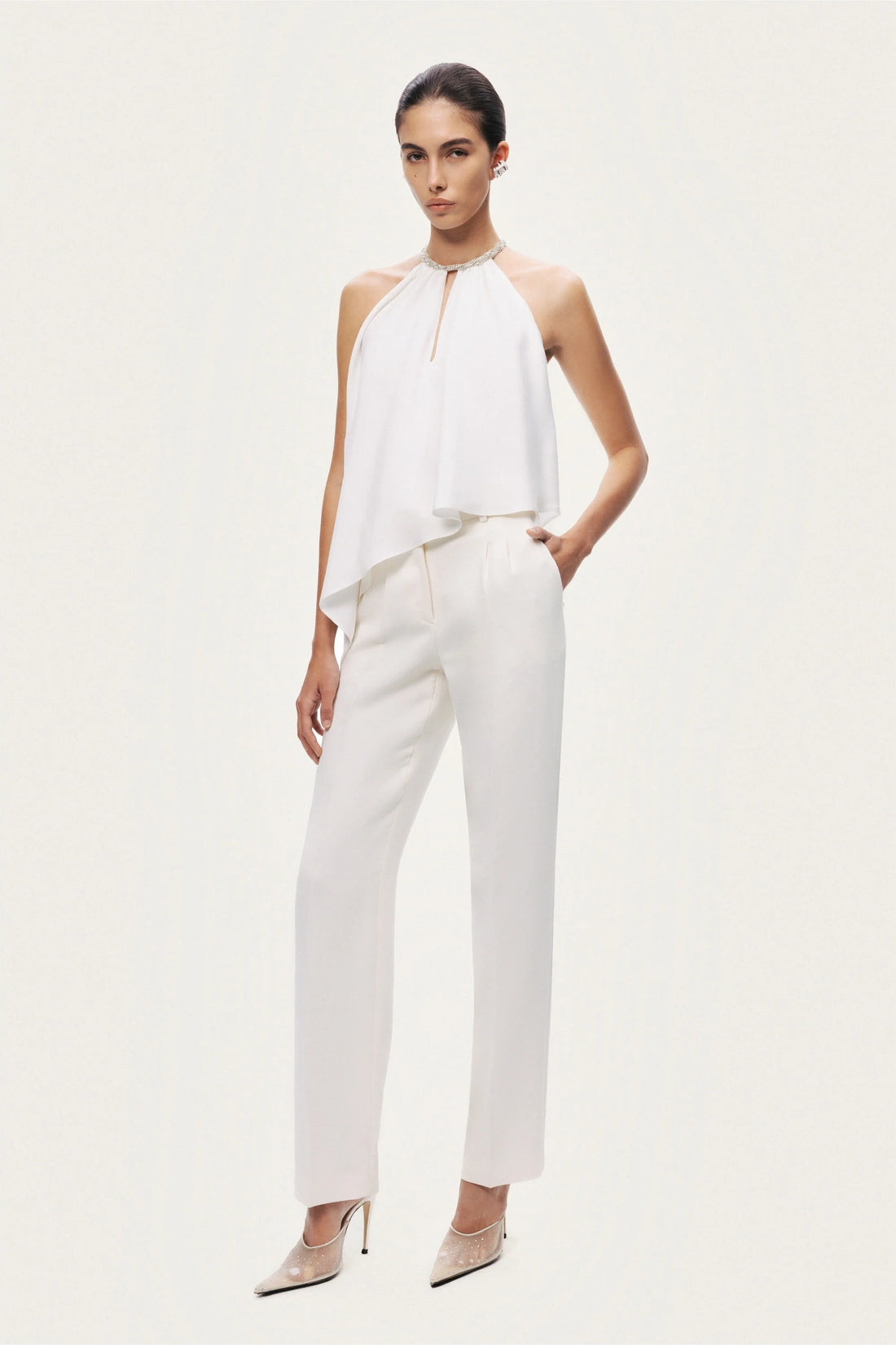 Embellished Halter Blouse