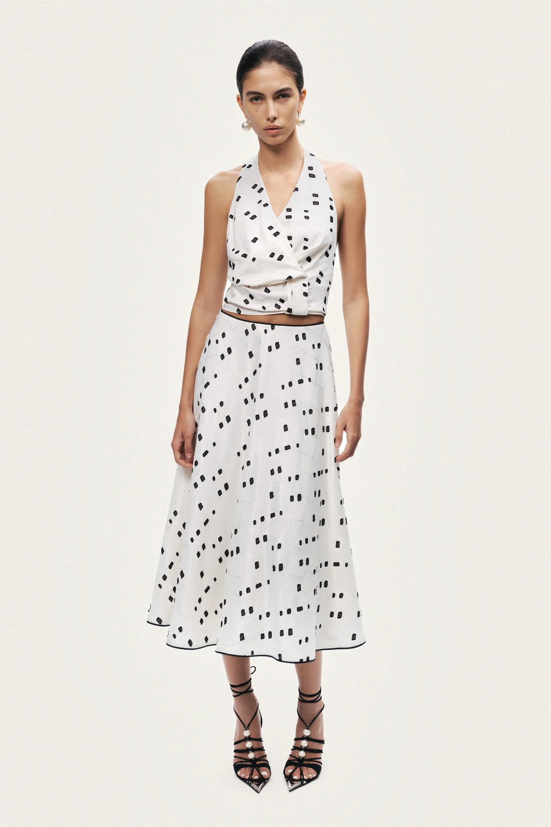 Printed Halter Blouse