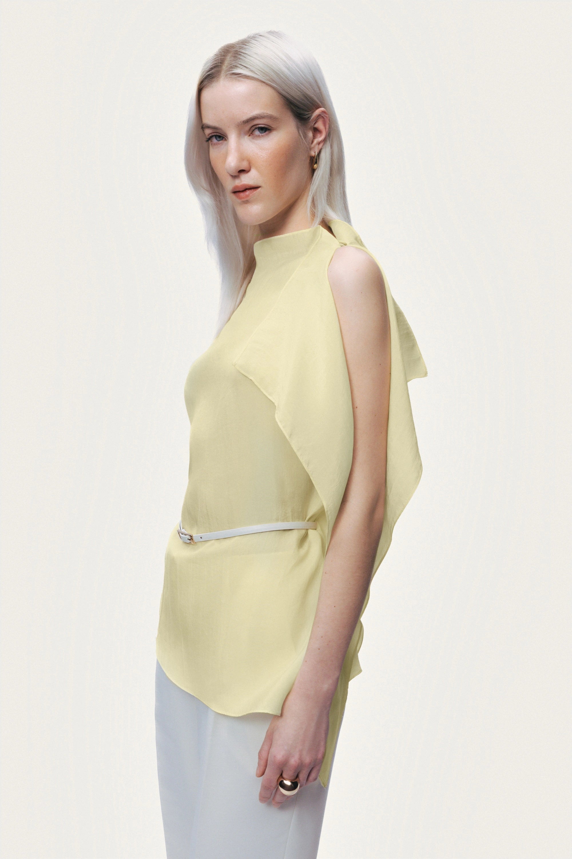 Sleeveless Woven Blouse