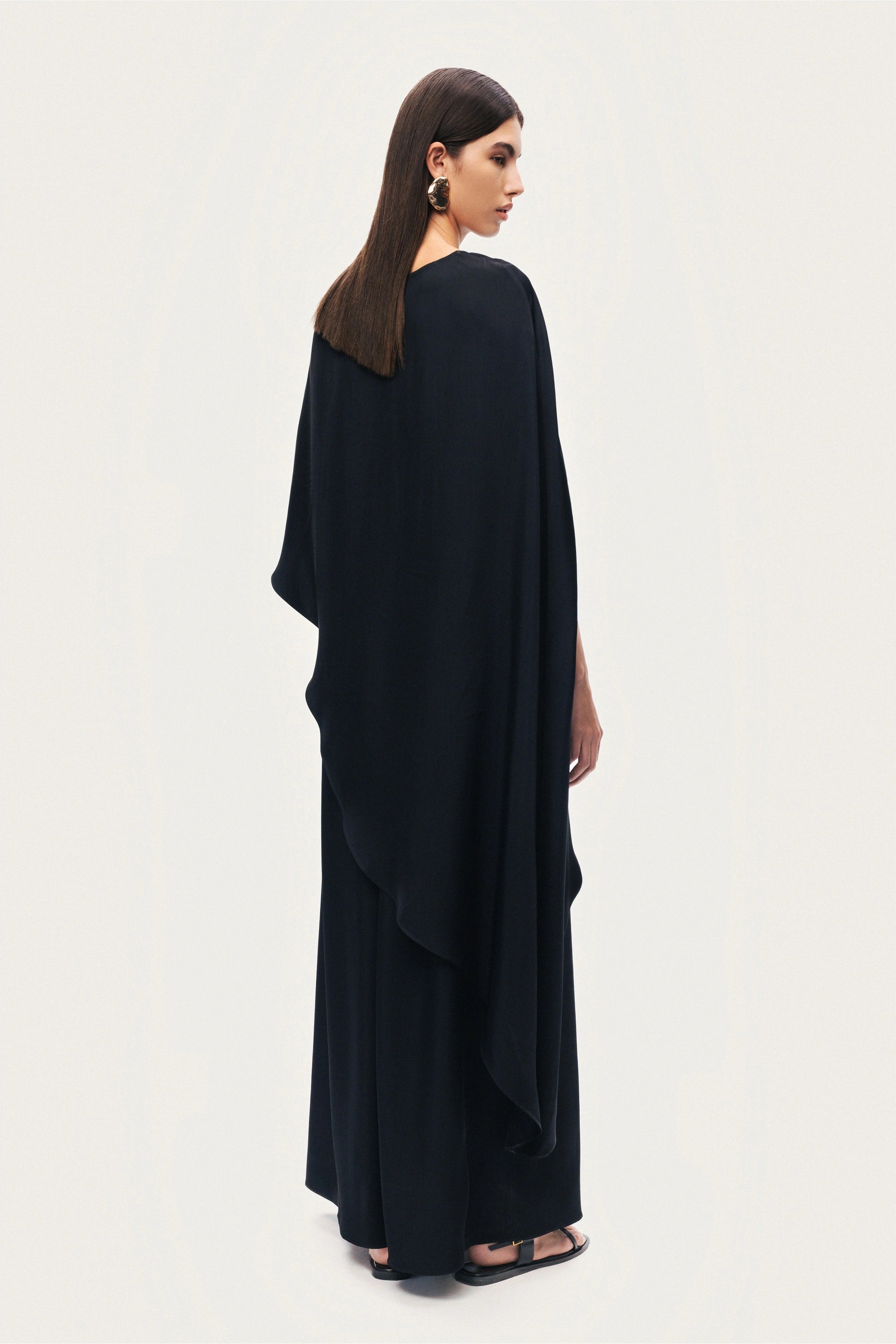 Draped Cape Blouse