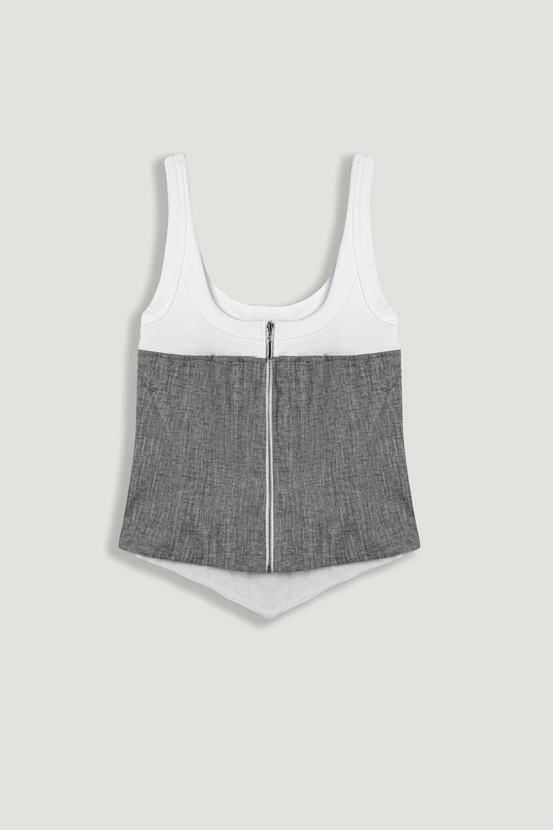 Button-Front Tailored Blouse