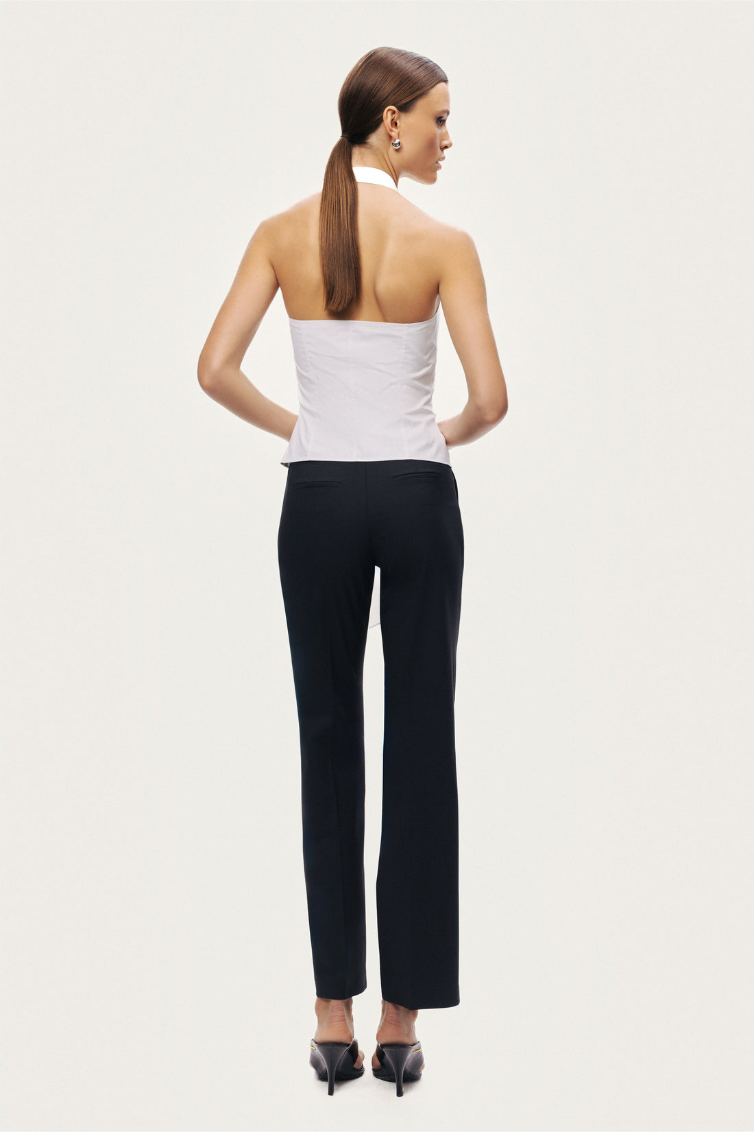 Halter Neck Tie Detail Blouse