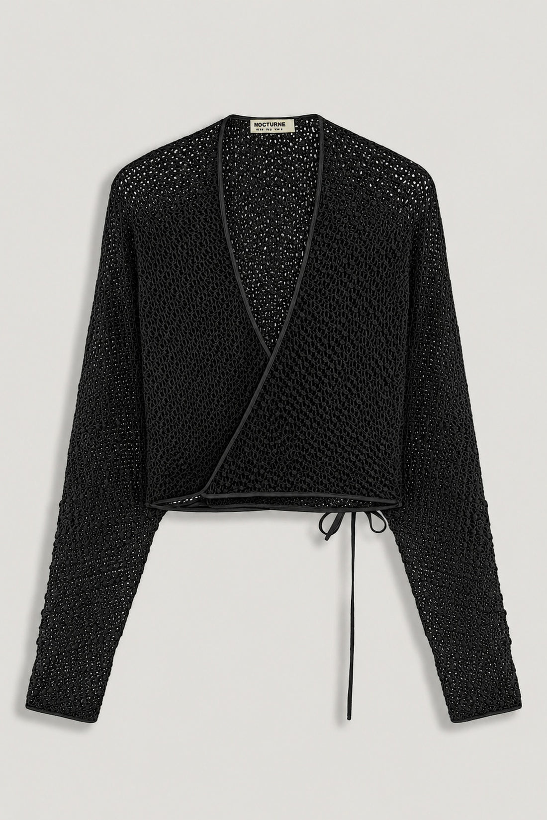 Wrap Mesh Blouse