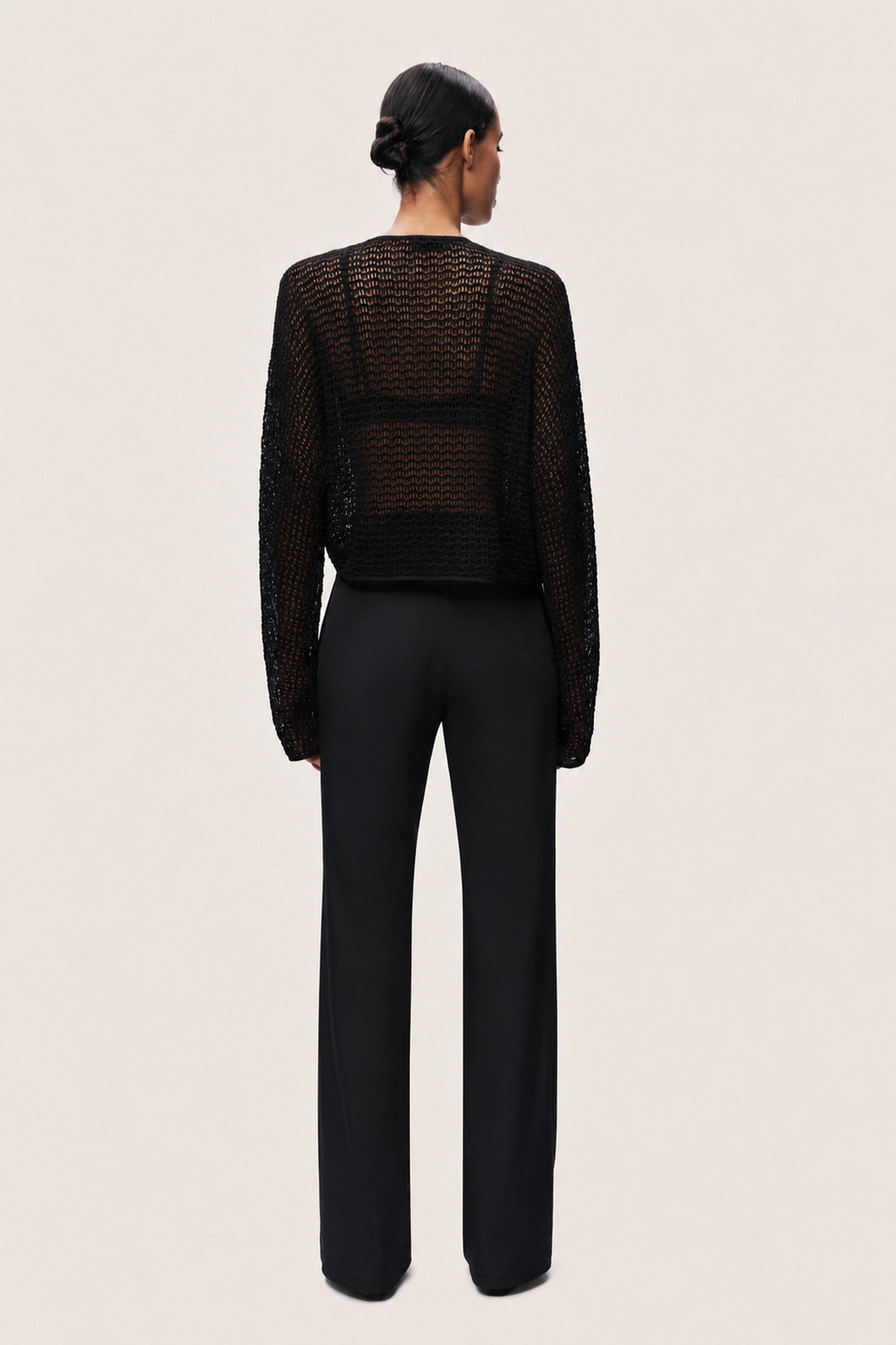 Wrap Mesh Blouse