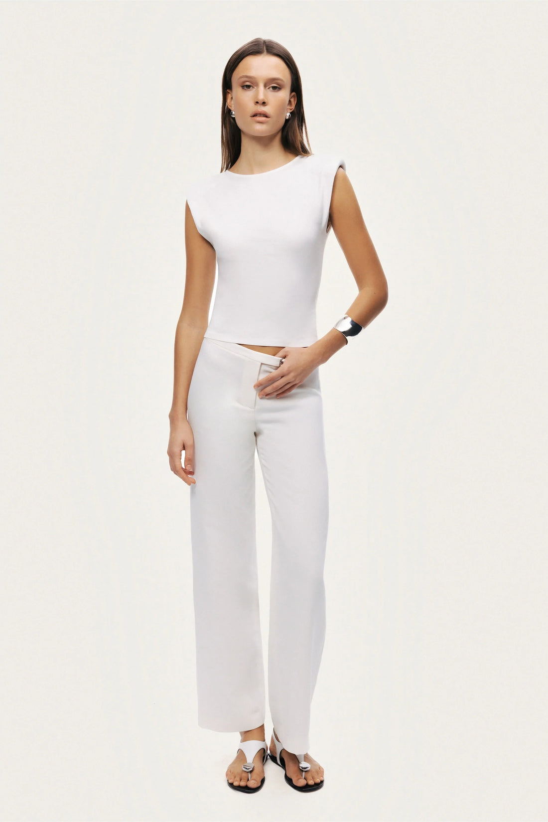 T-Shirt with Lace-Up Back Detail