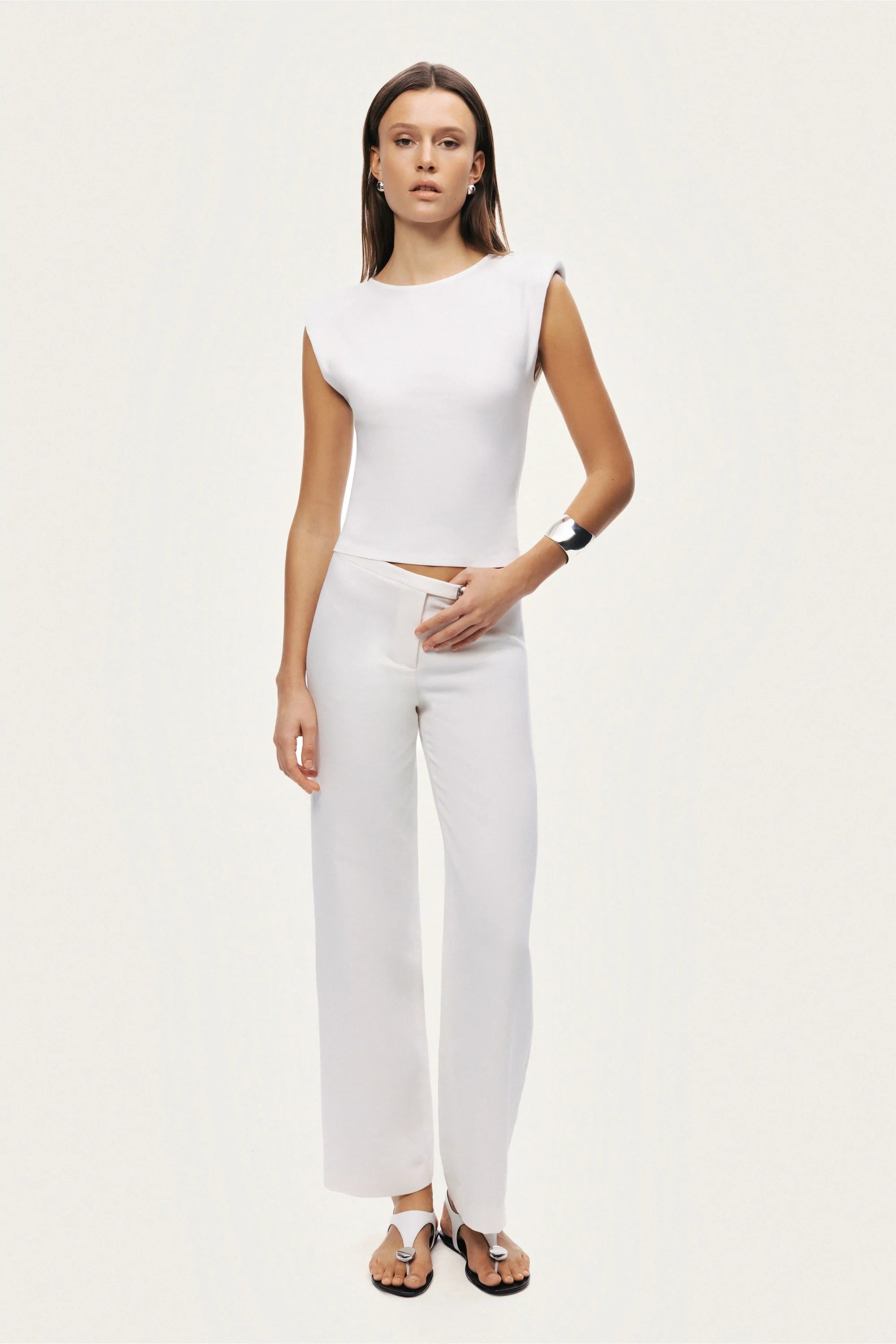 T-Shirt with Lace-Up Back Detail