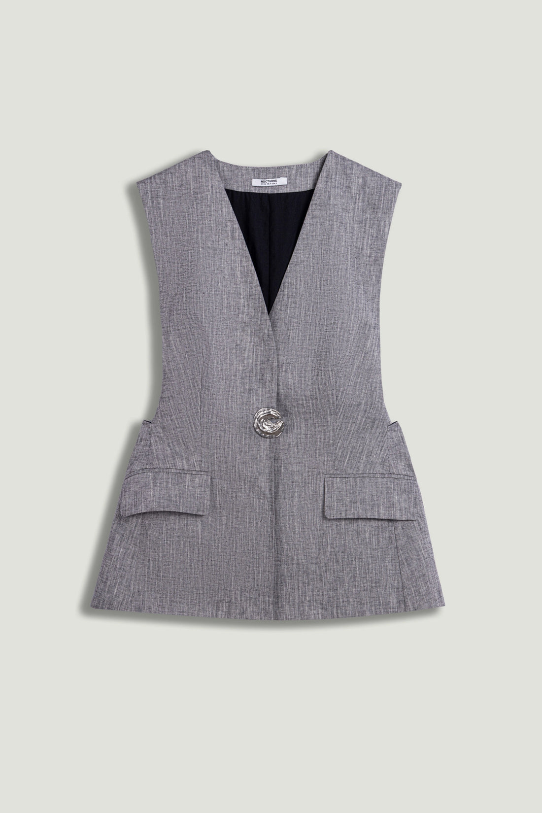 Tailored Button-Front Vest