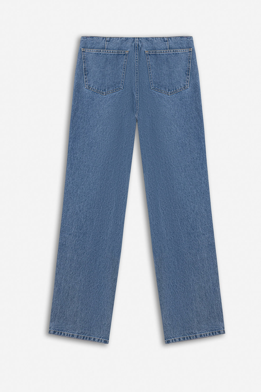 Double Zip Straight Leg Jeans