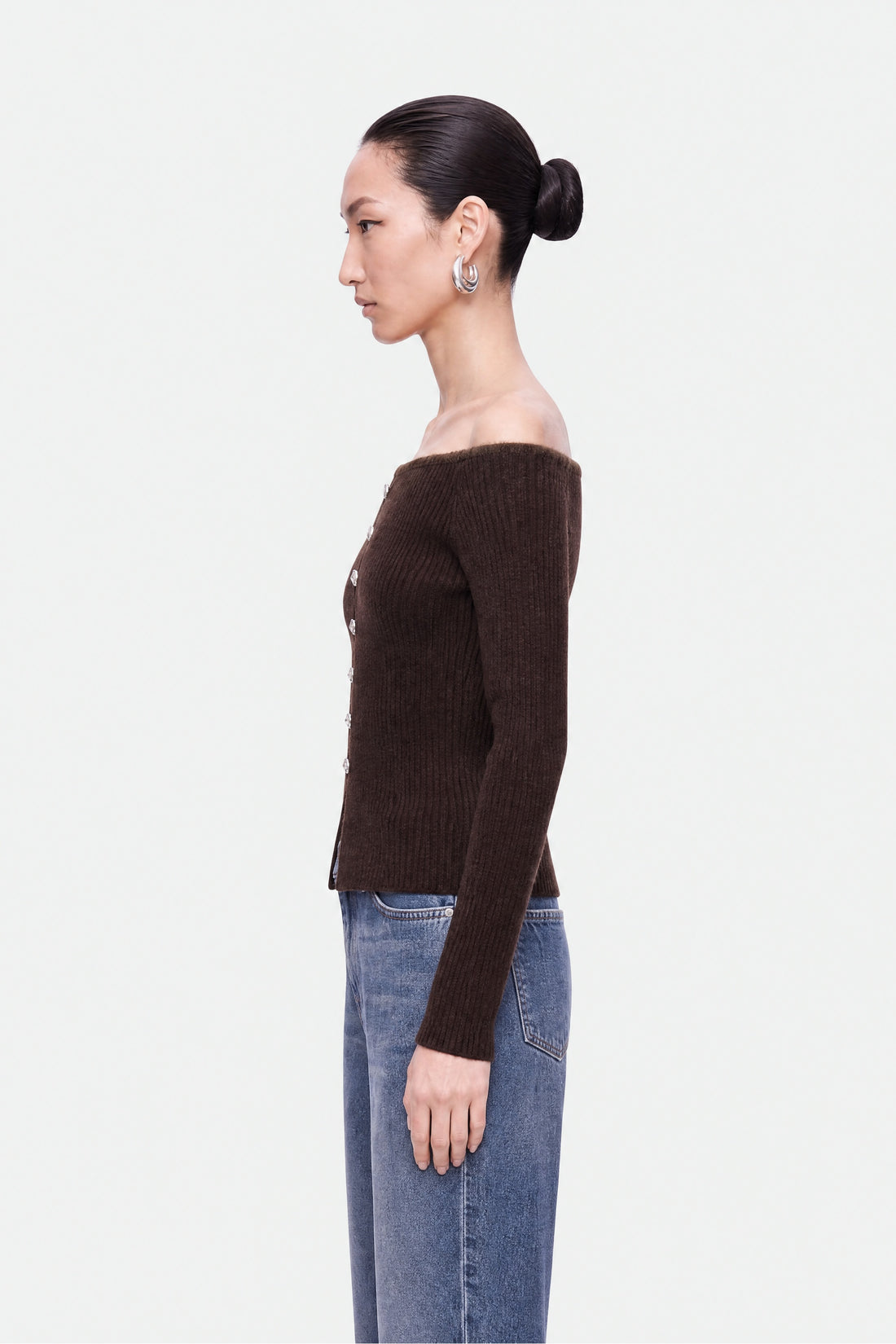 Off Shoulder Knit Top