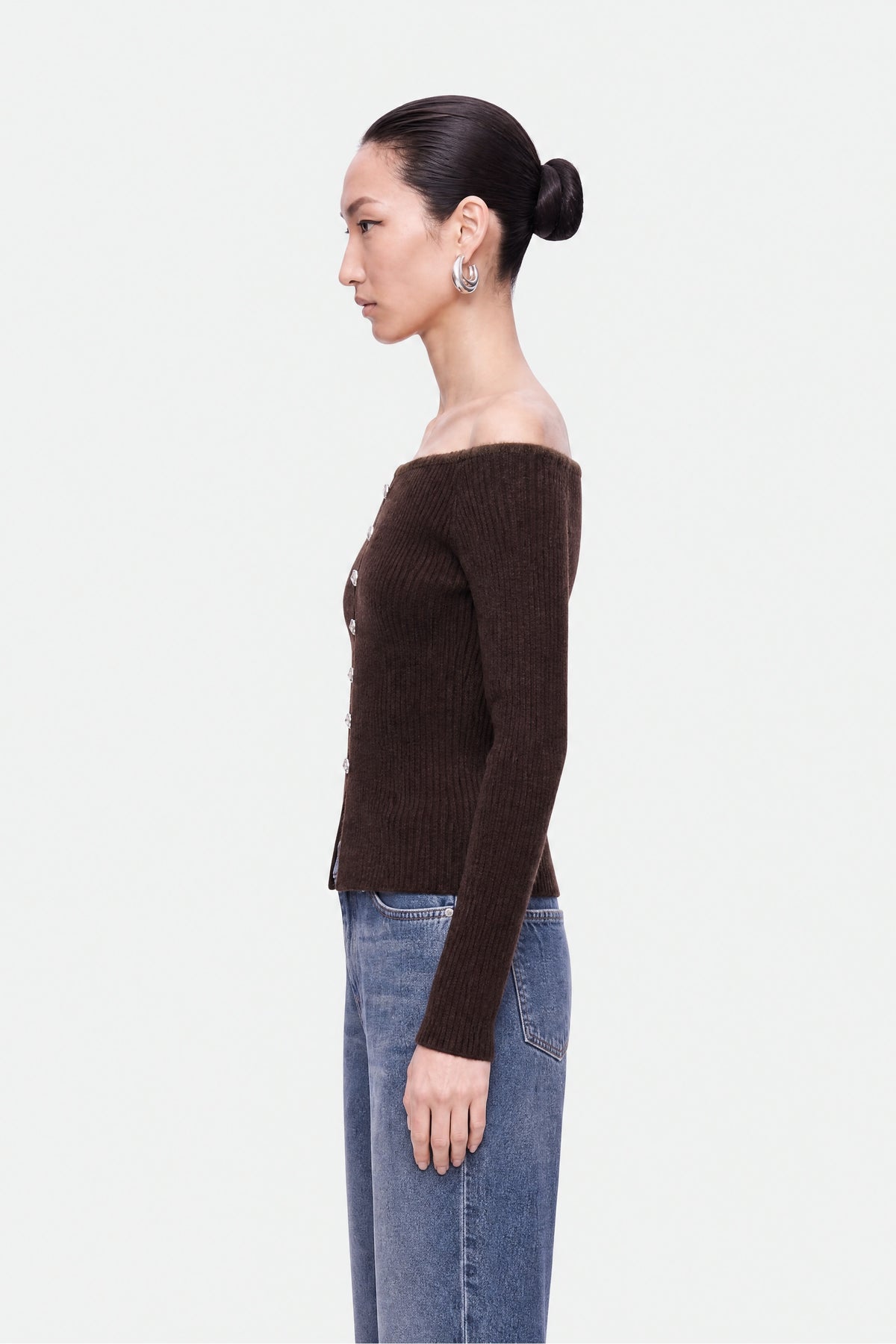 Off Shoulder Knit Top