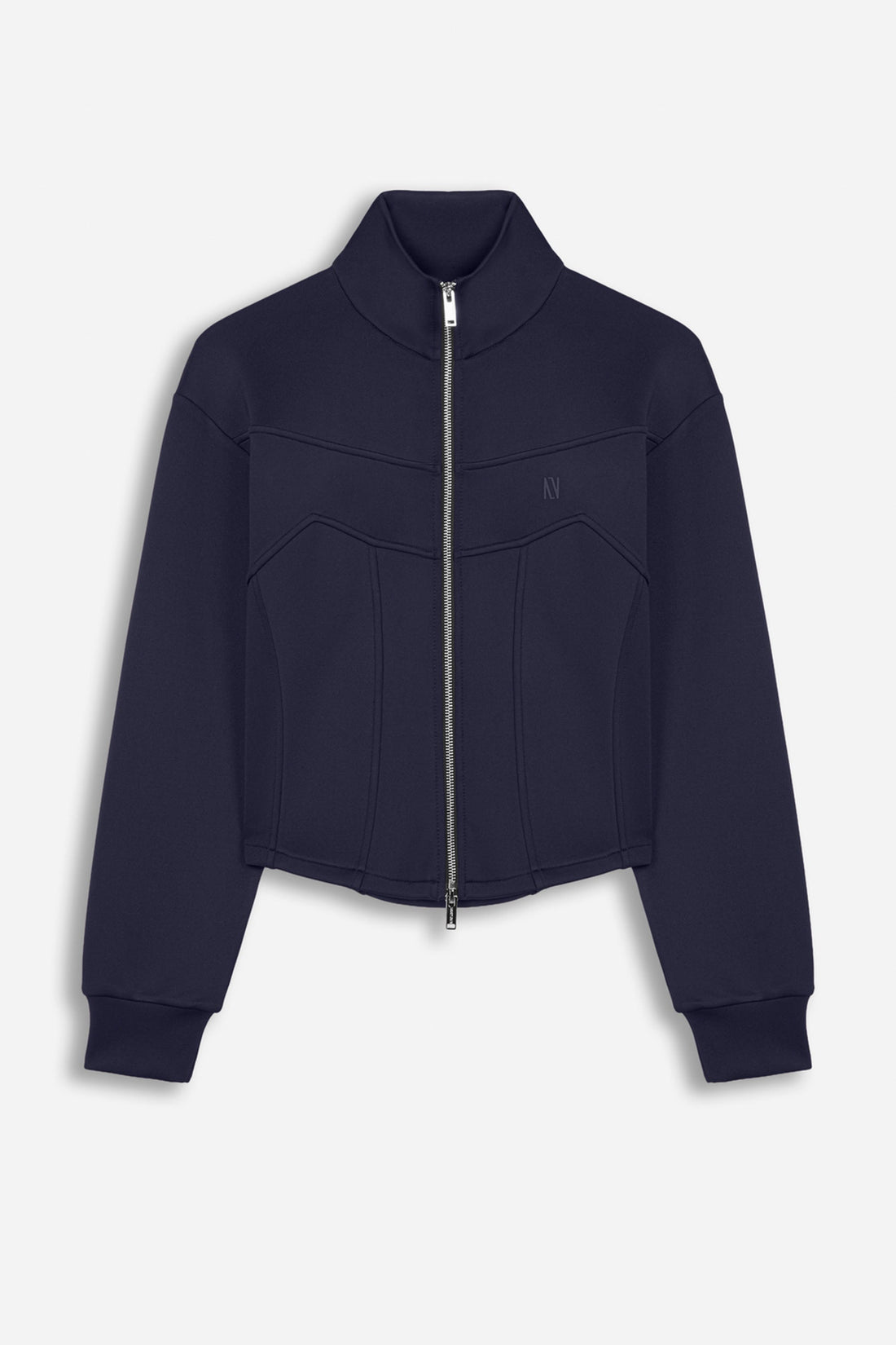 Panelled Zip-Up Sweatshirt Jacket