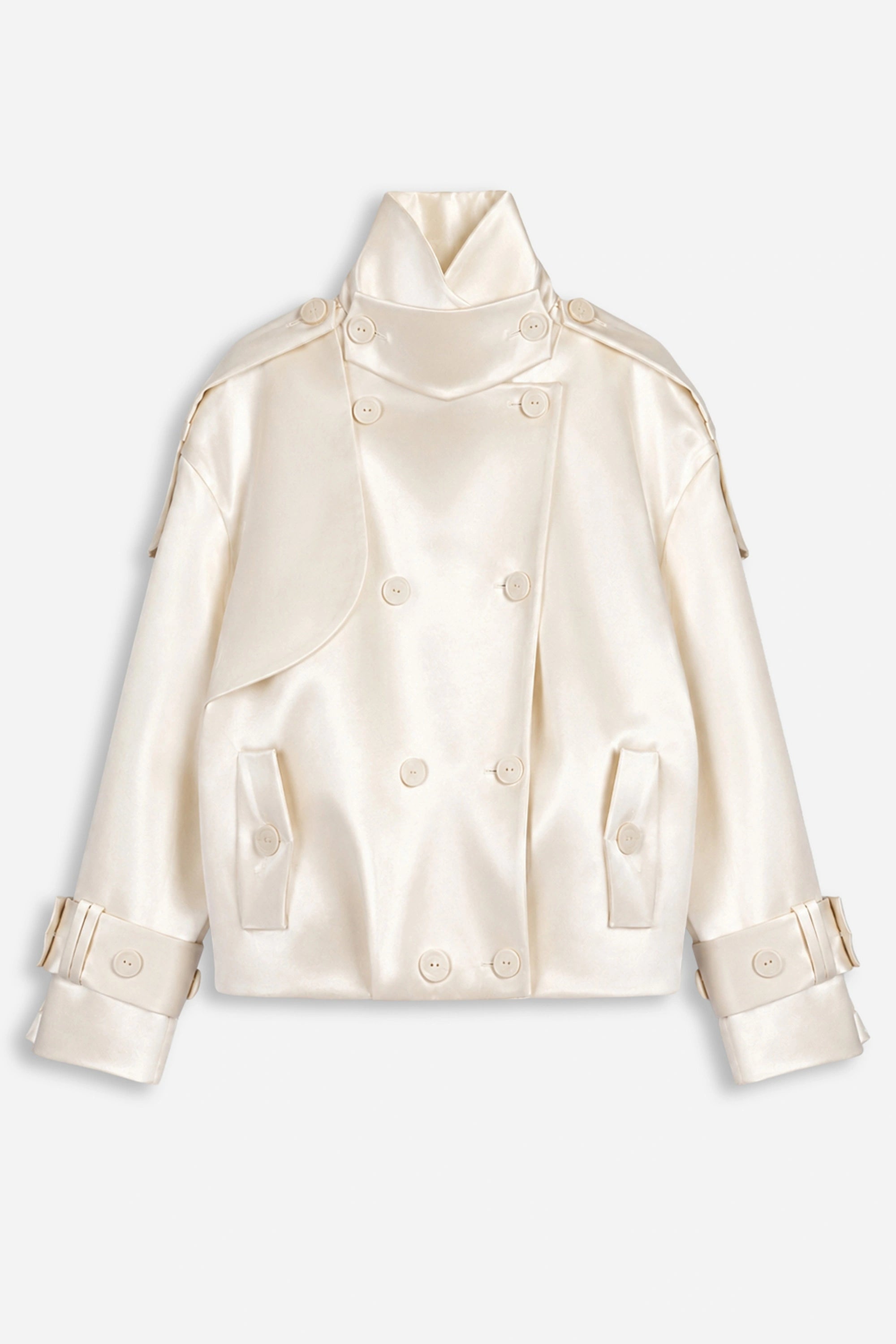 Oversized Double-Breasted Trench Coat