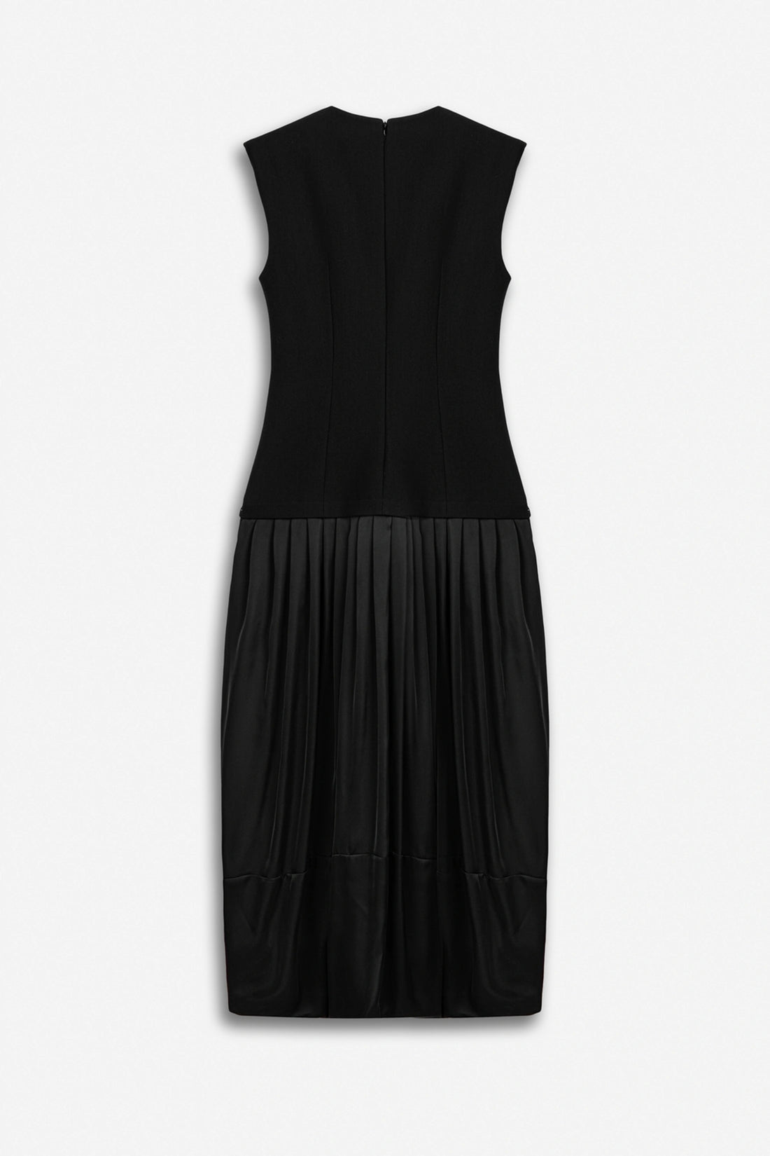 Cap-Sleeve Bubble-Hem Dress