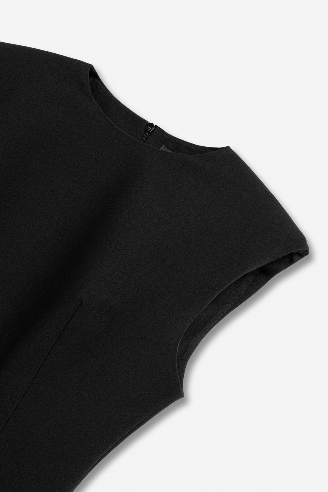 Cap-Sleeve Bubble-Hem Dress
