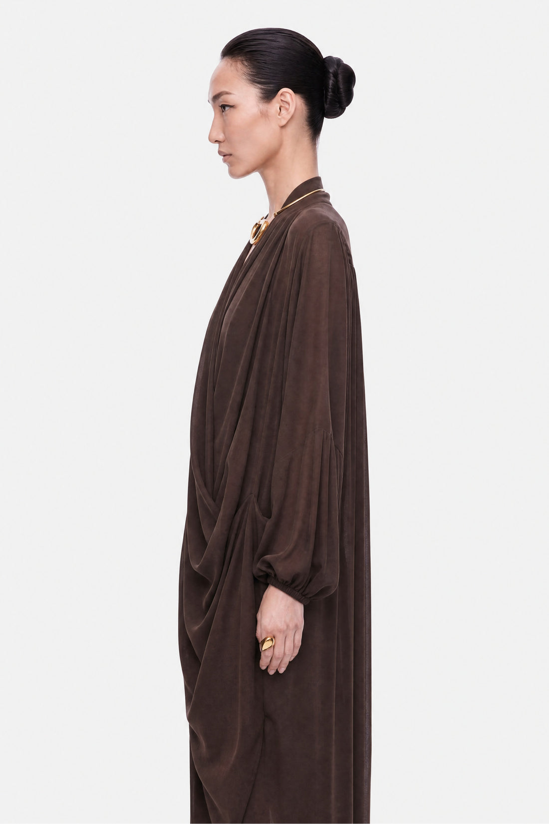 Wrap Neck Maxi Dress