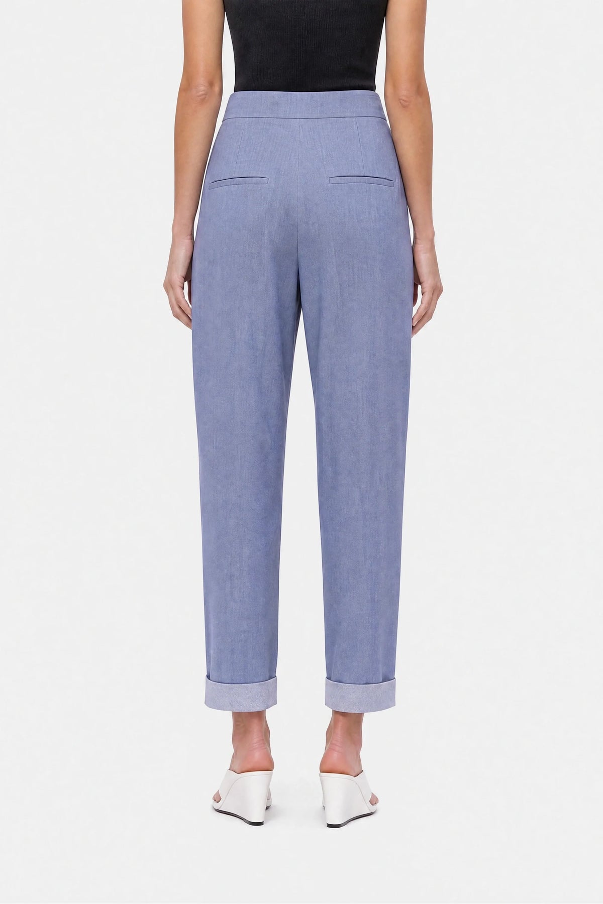 Tie Detail Pleated Trousers
