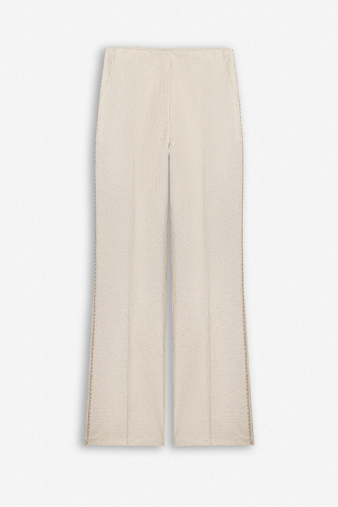 Textured Mid Rise Trousers