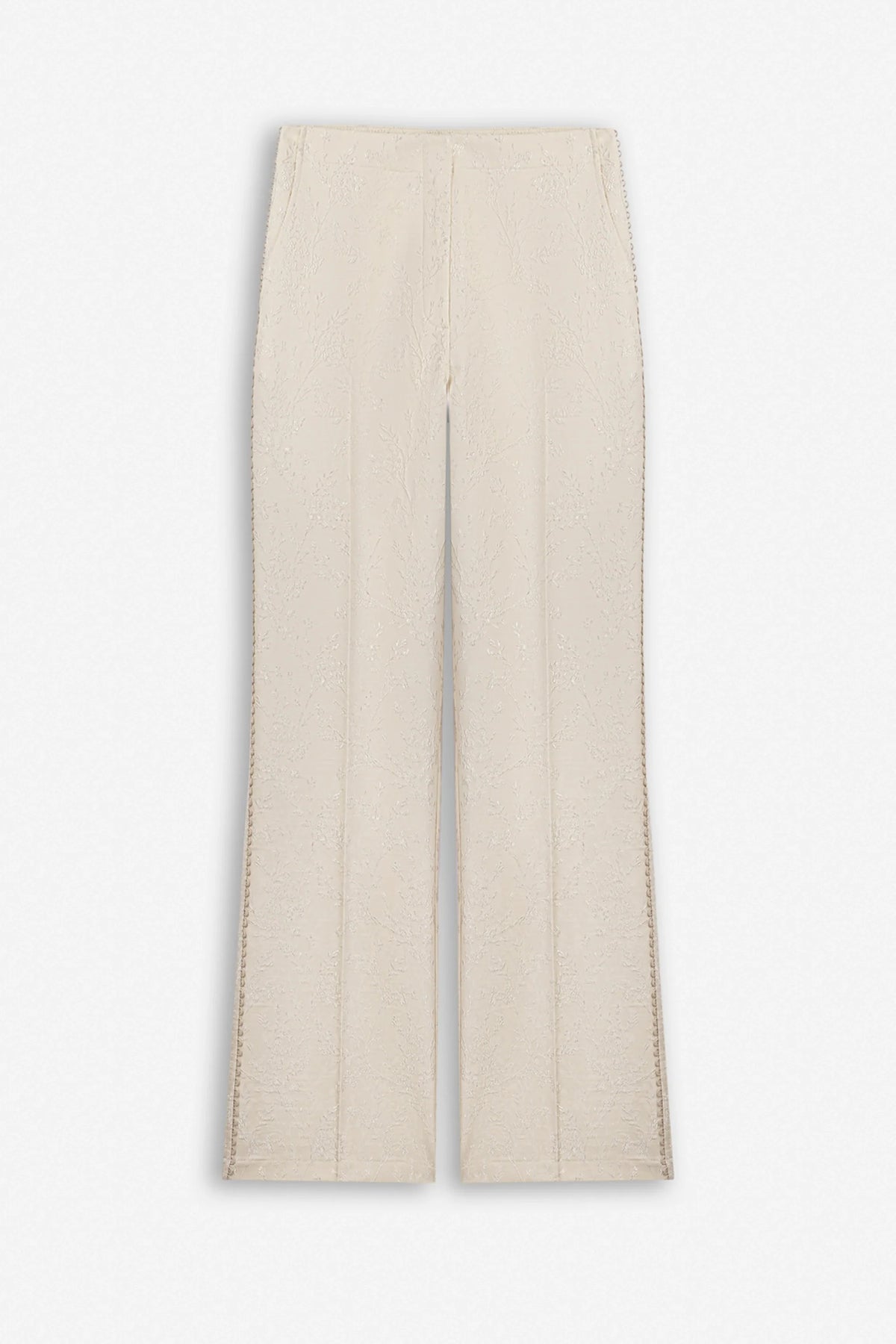 Textured Mid Rise Trousers