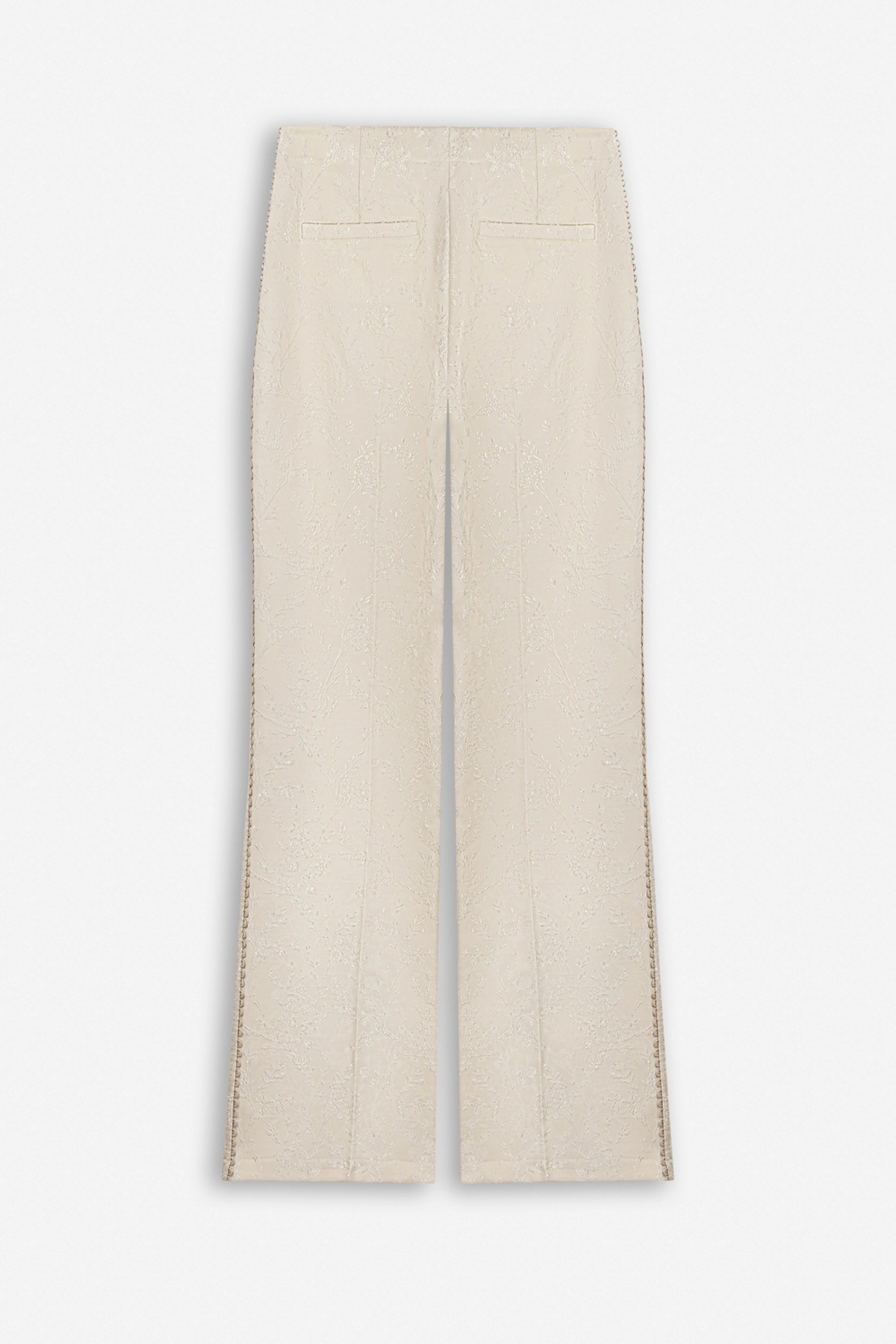 Textured Mid Rise Trousers