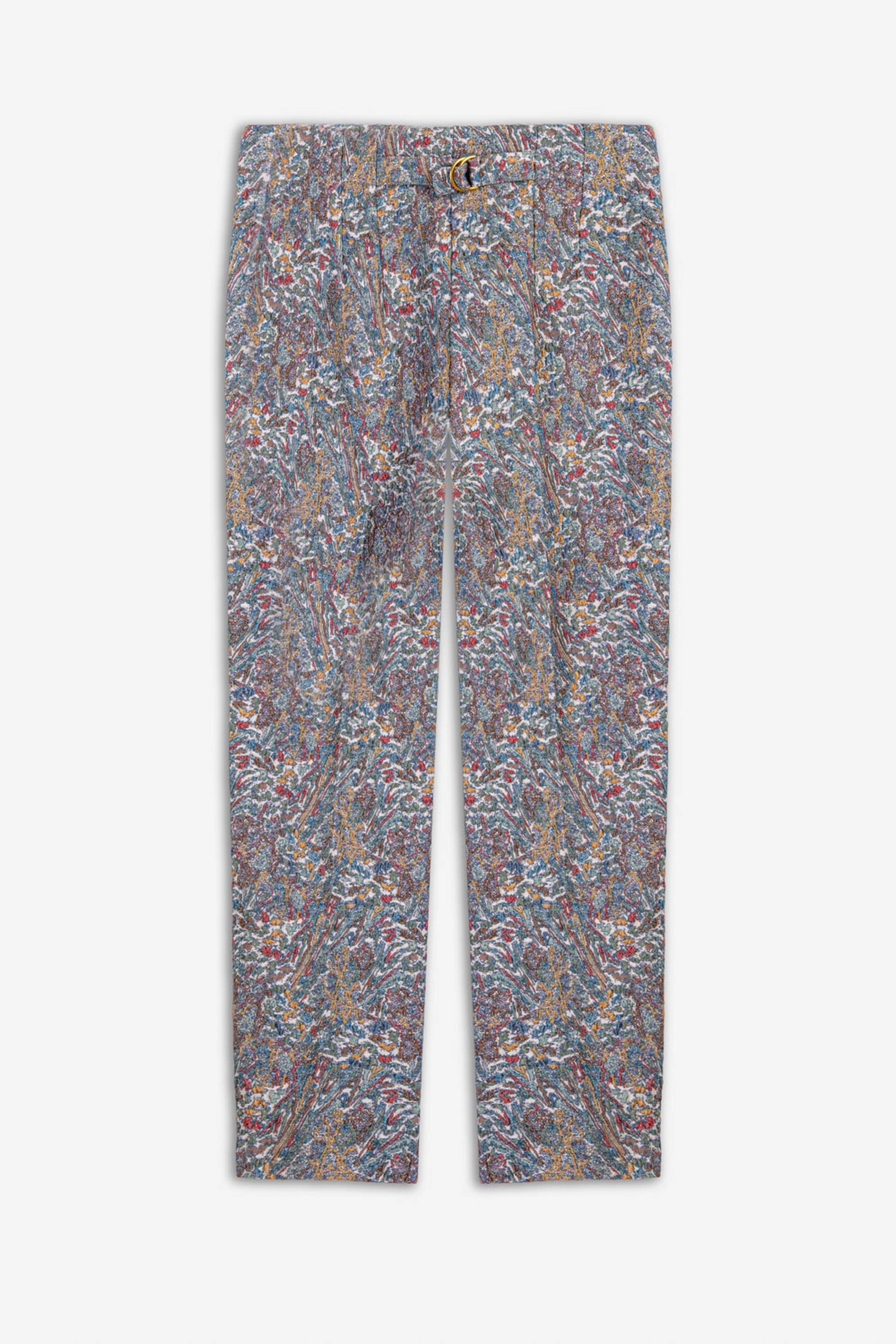Printed High Waist Trousers