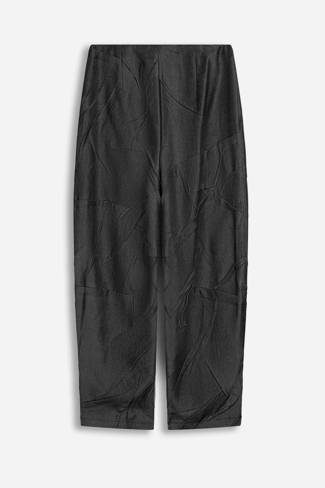 Crinkle Effect Barrel Leg Trousers