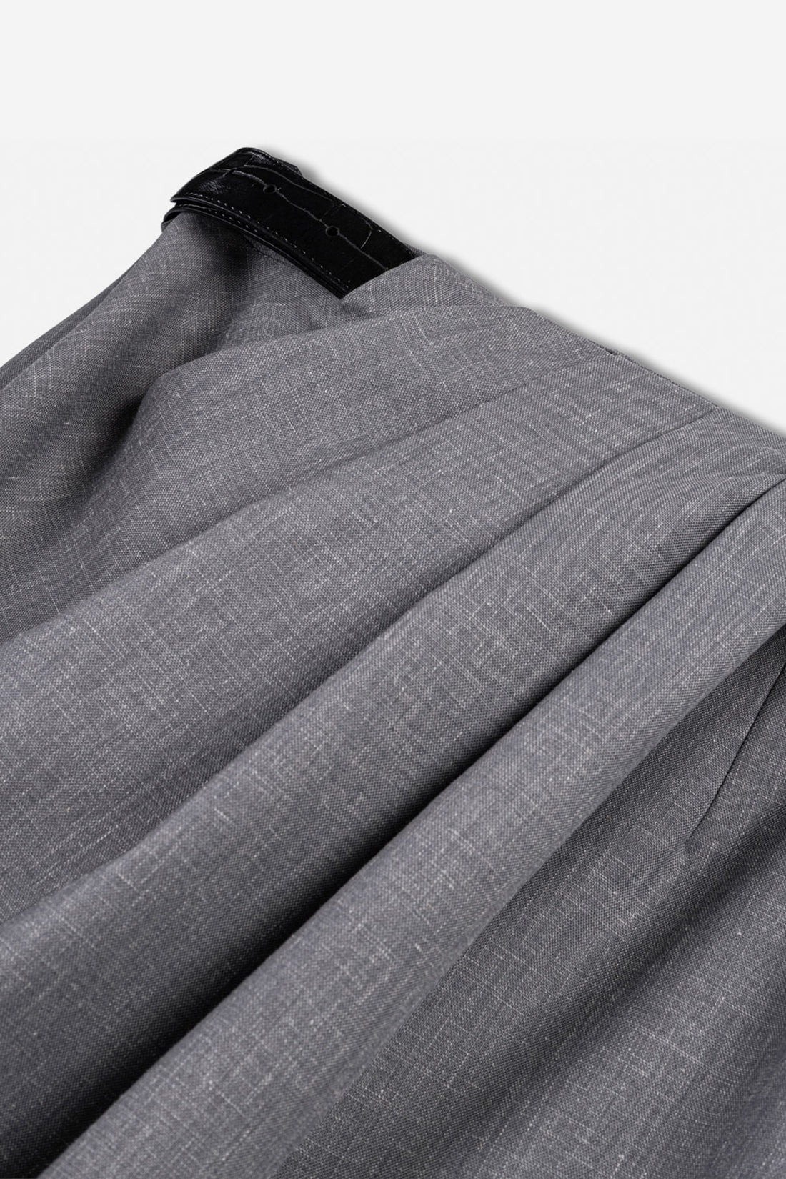 Asymmetric Pleat Detail Trousers