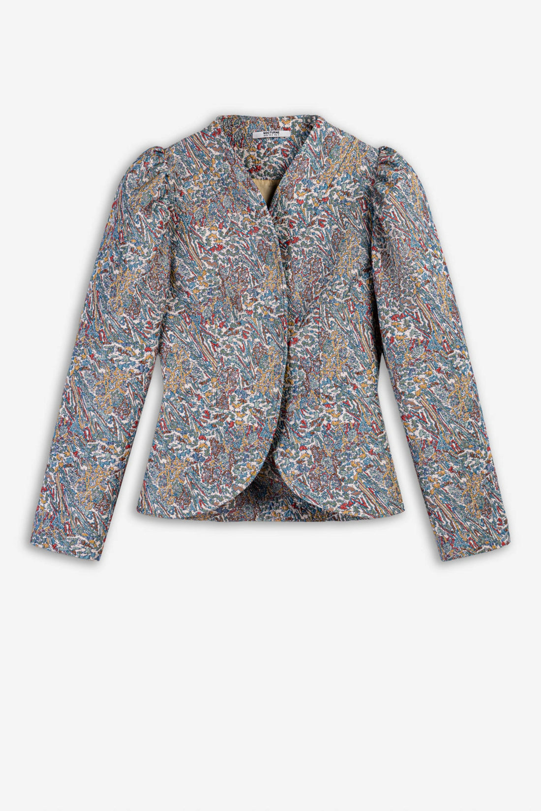 Jacquard Stand Collar Jacket