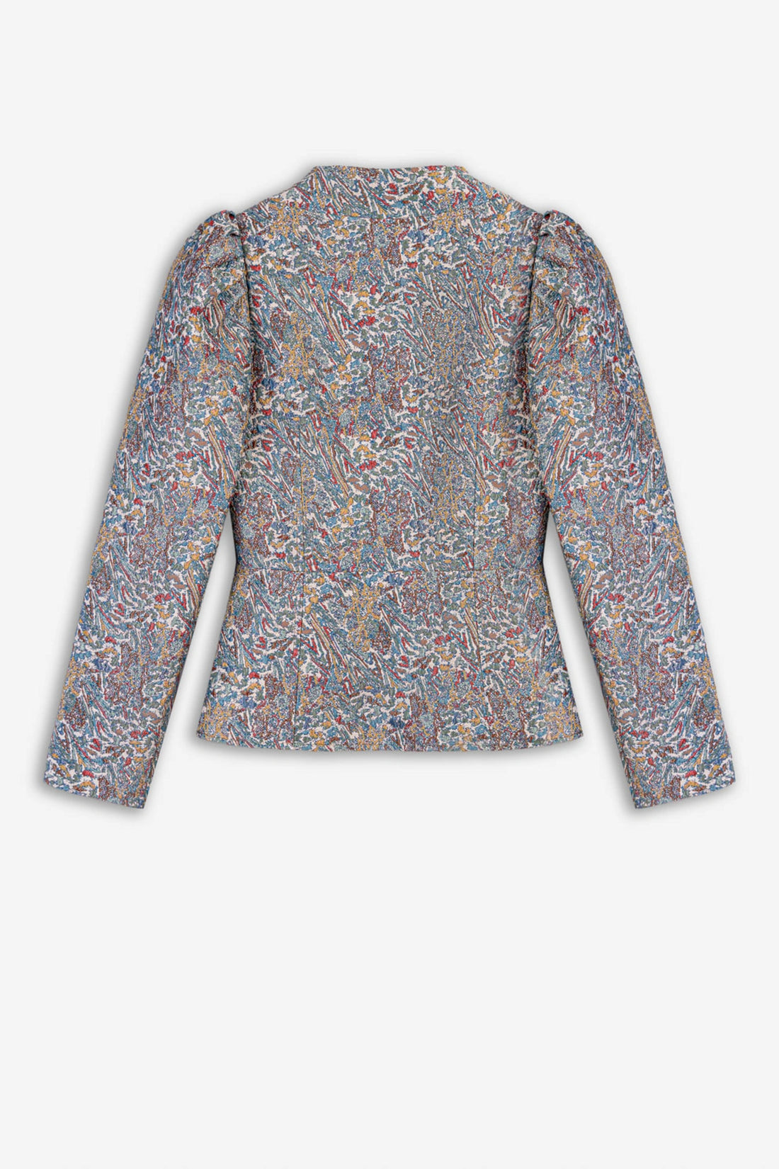Jacquard Stand Collar Jacket