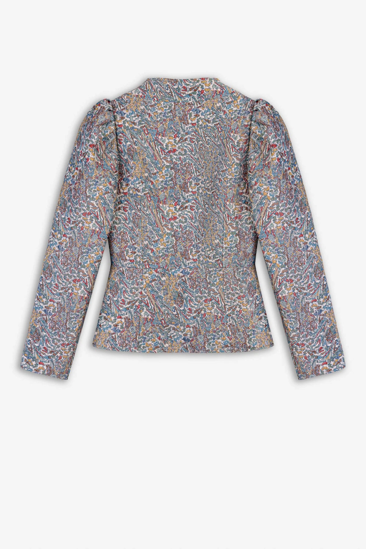Jacquard Stand Collar Jacket
