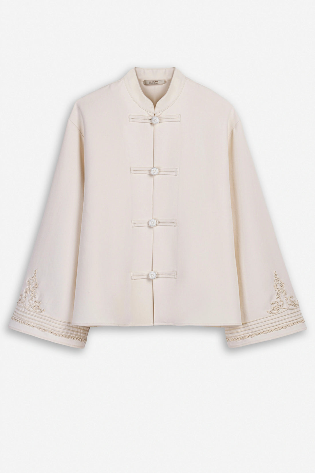 Embroidery Detail Oversized Jacket