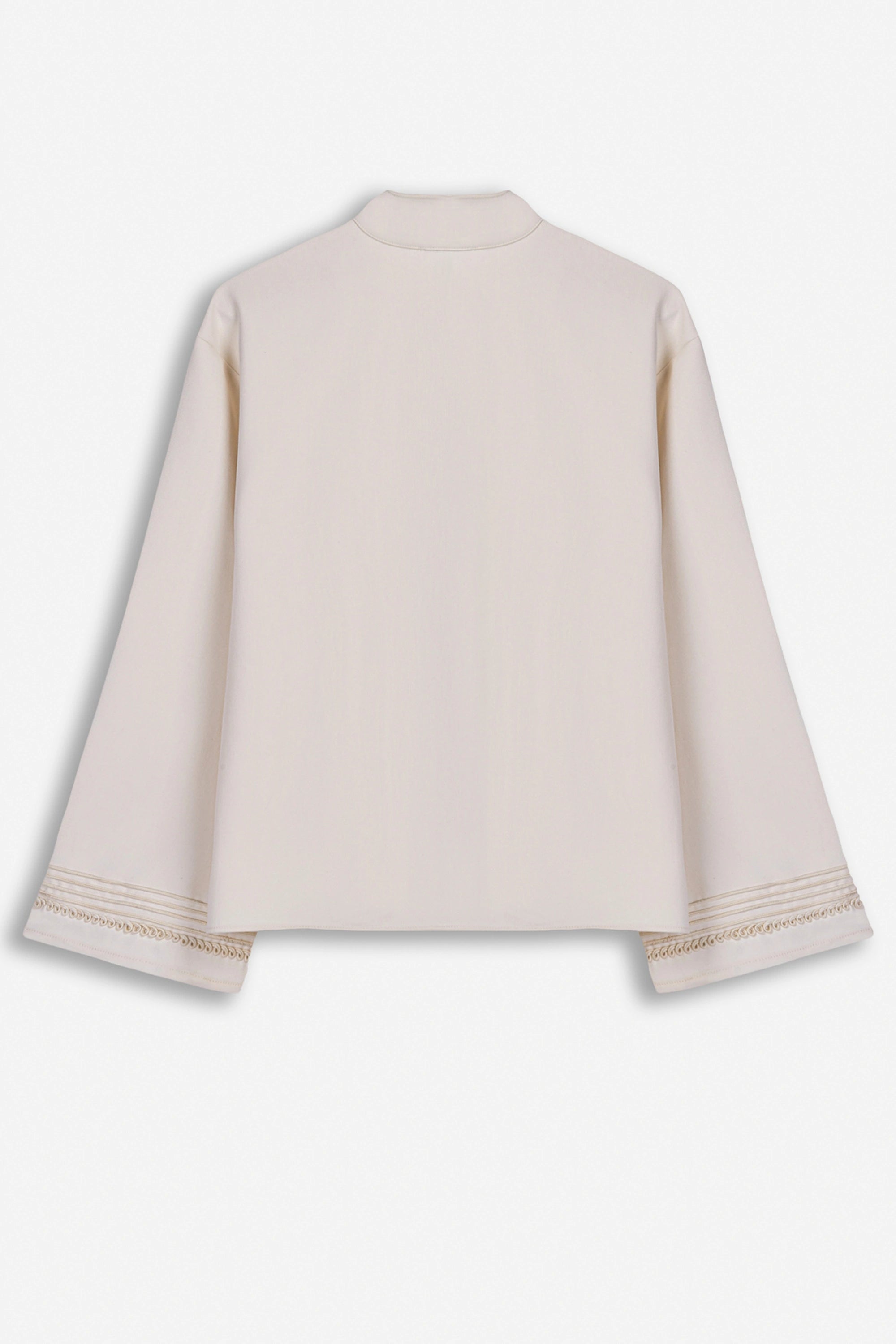 Embroidery Detail Oversized Jacket