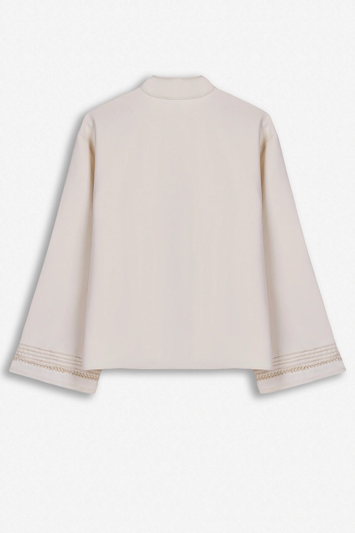 Embroidery Detail Oversized Jacket