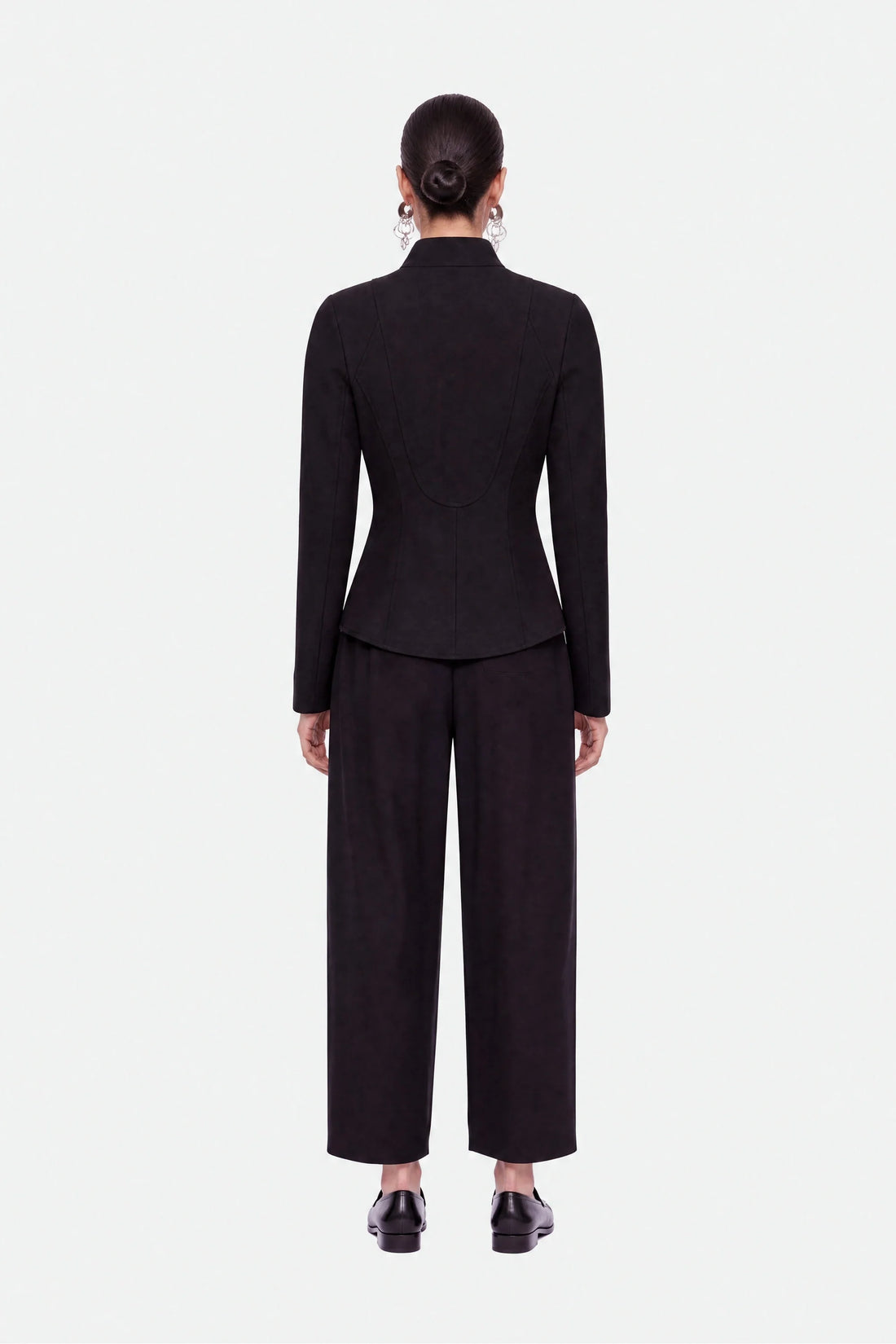 Asymmetric Collar Fitted Jacket