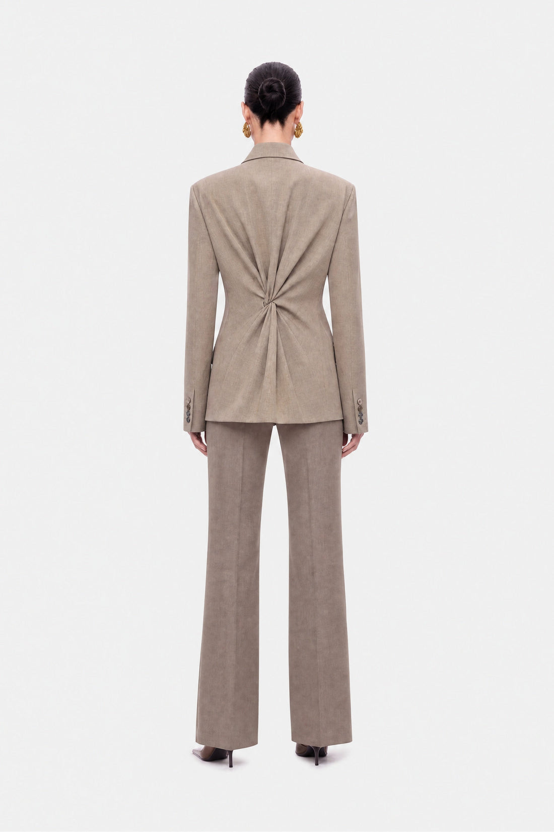 Asymmetric Double-Breasted Blazer