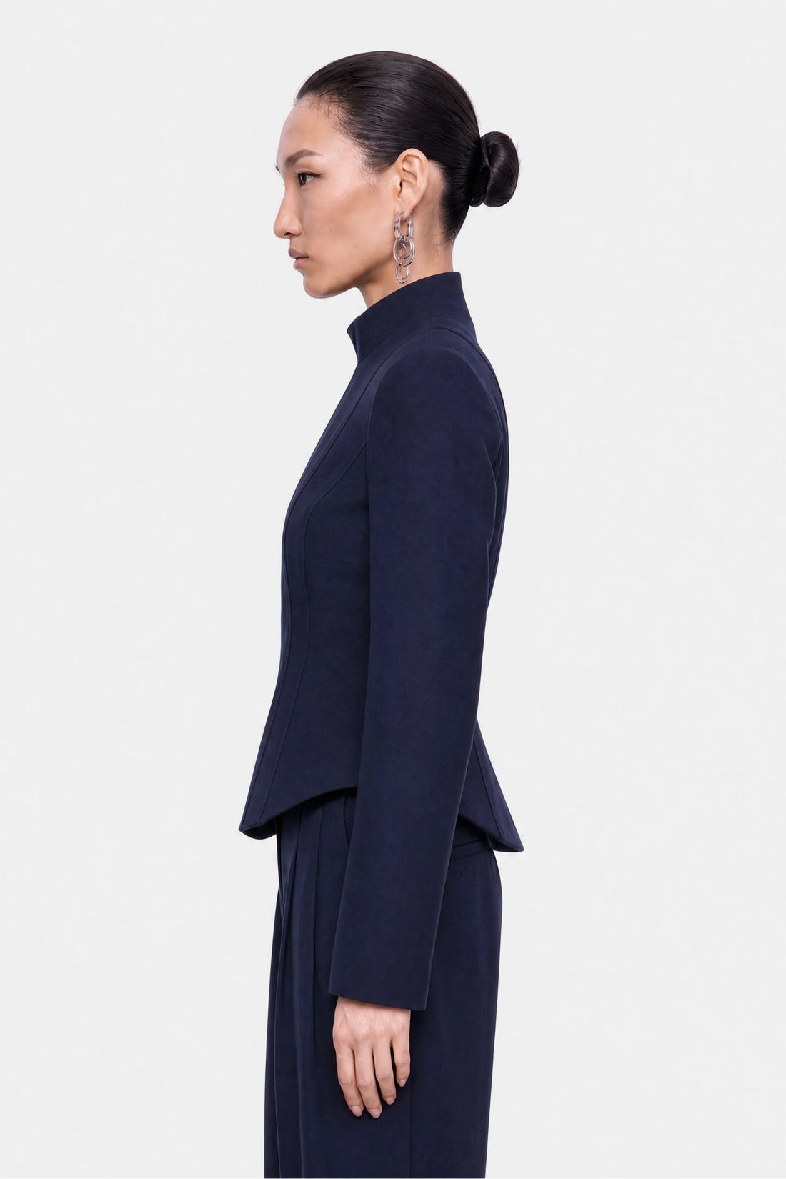 Double Breasted Stand Collar Jacket
