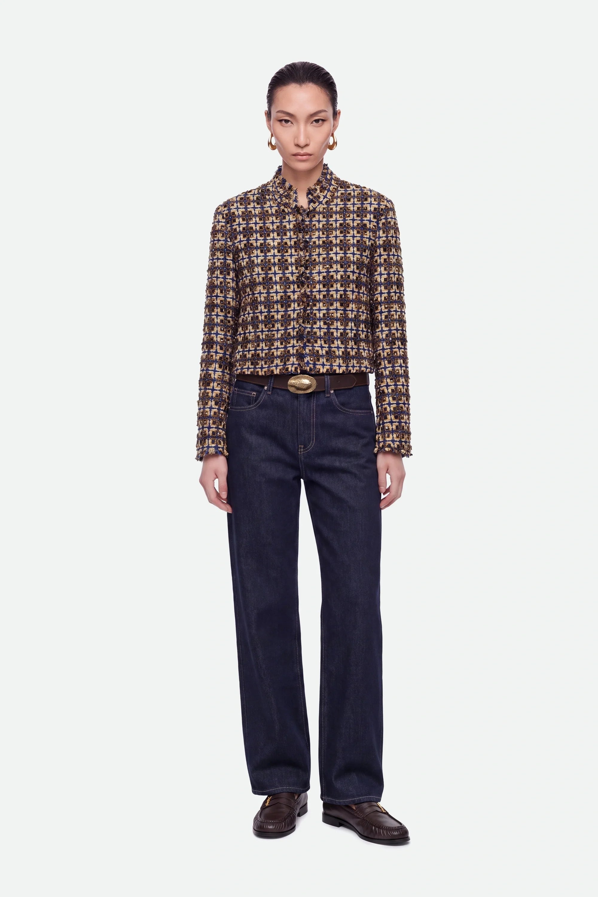 Cropped Tweed Jacket
