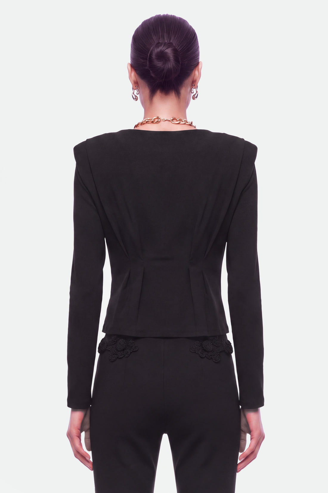 Chinese Button Knit Blouse