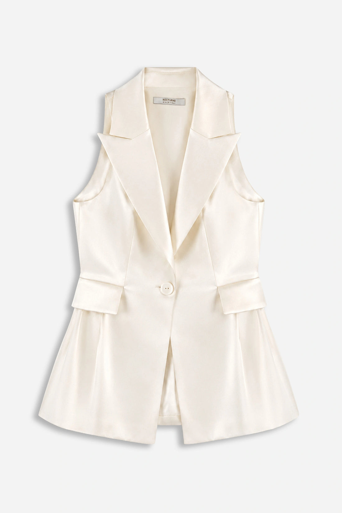 Single-Button Peak-Lapel Vest