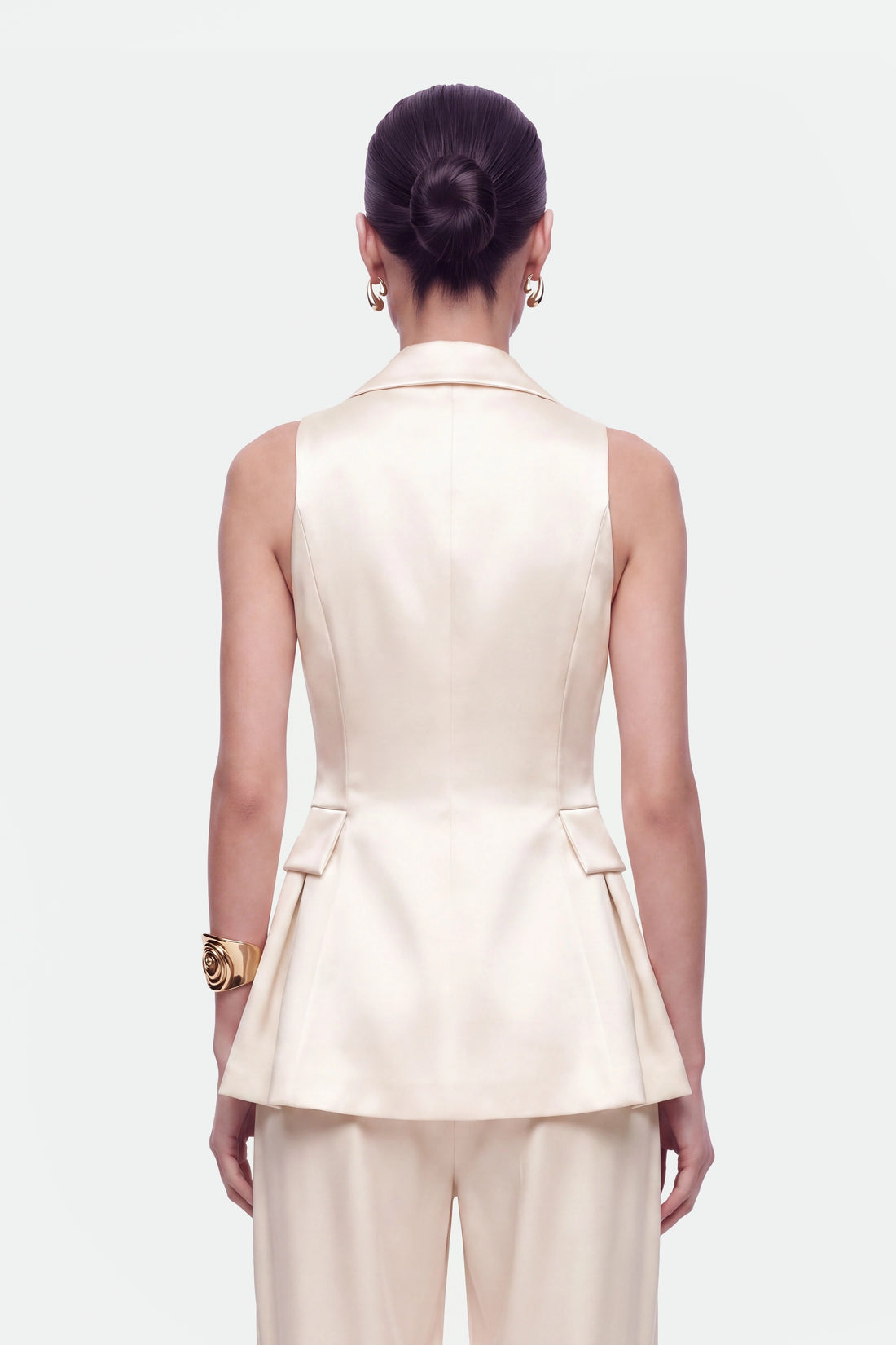Single-Button Peak-Lapel Vest