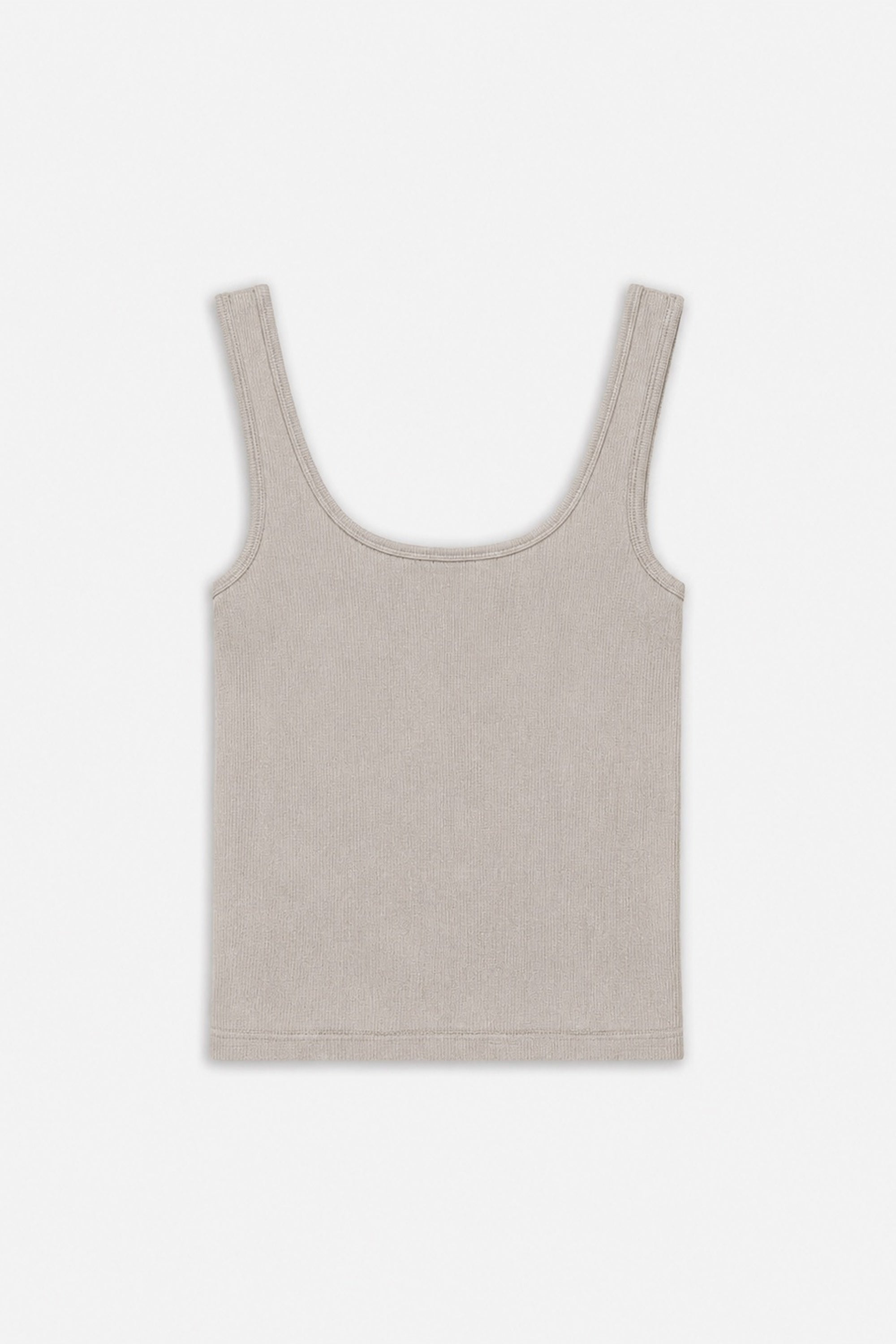 Logo Print Crew Neck Crop Top