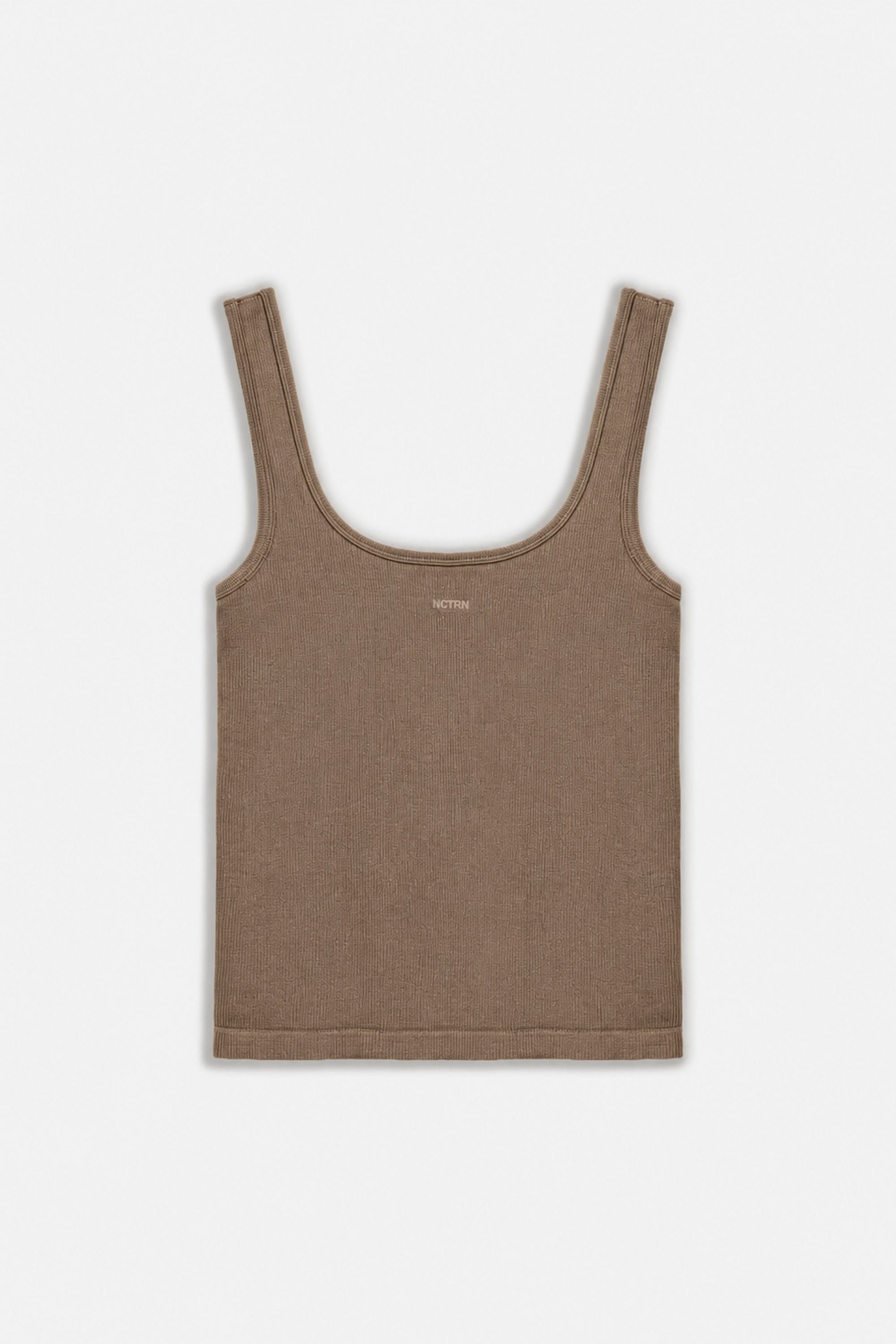 Logo Print Crew Neck Crop Top
