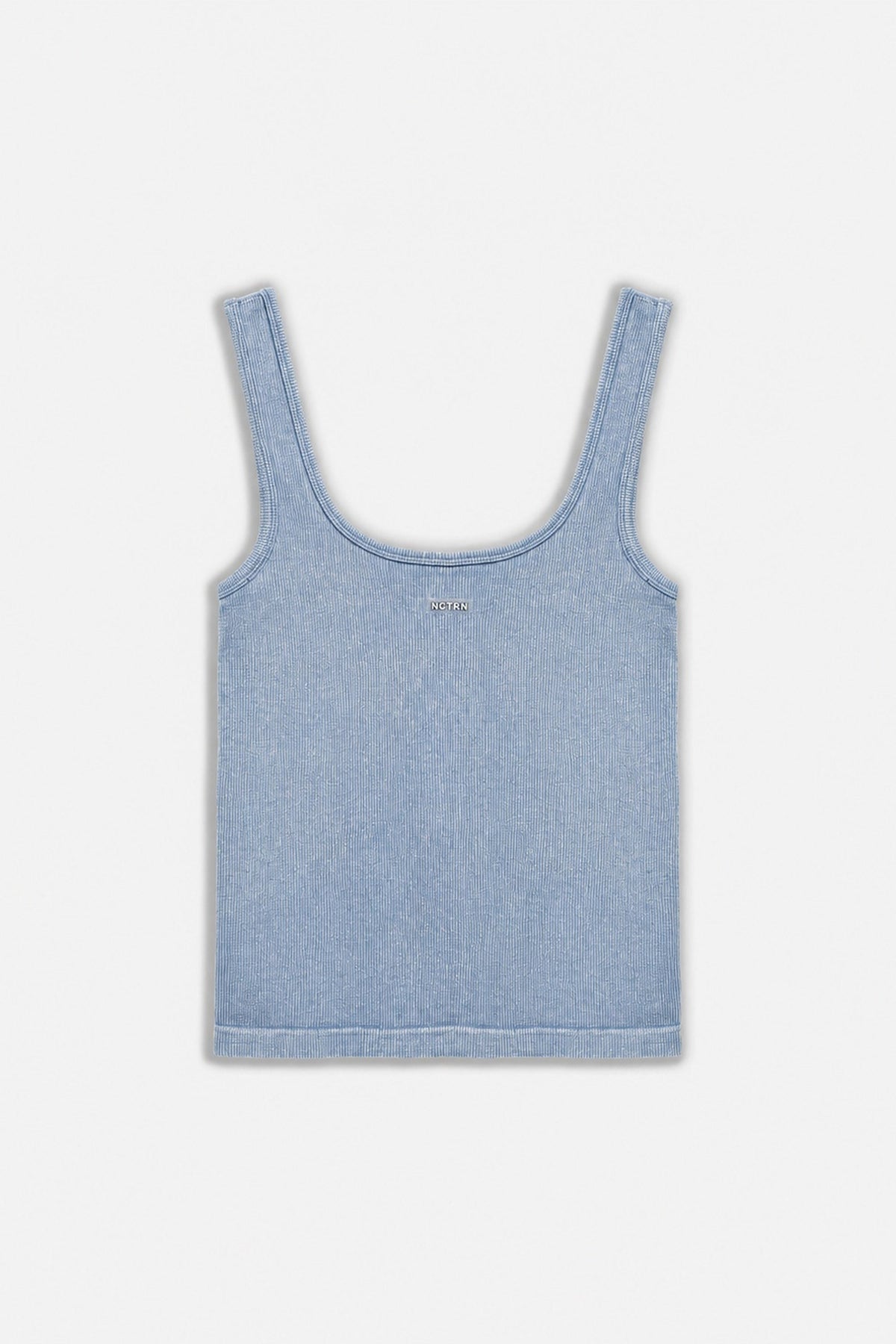 Logo Print Crew Neck Crop Top