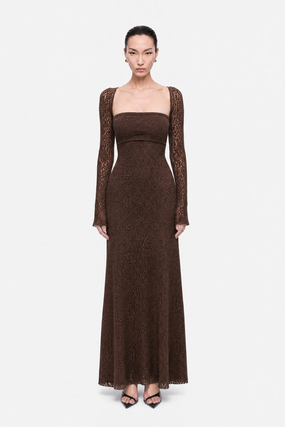 Eyelet Lace Maxi Dress