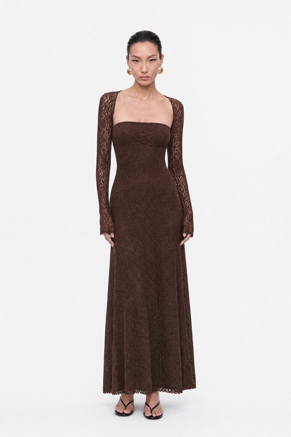 Eyelet Lace Maxi Dress