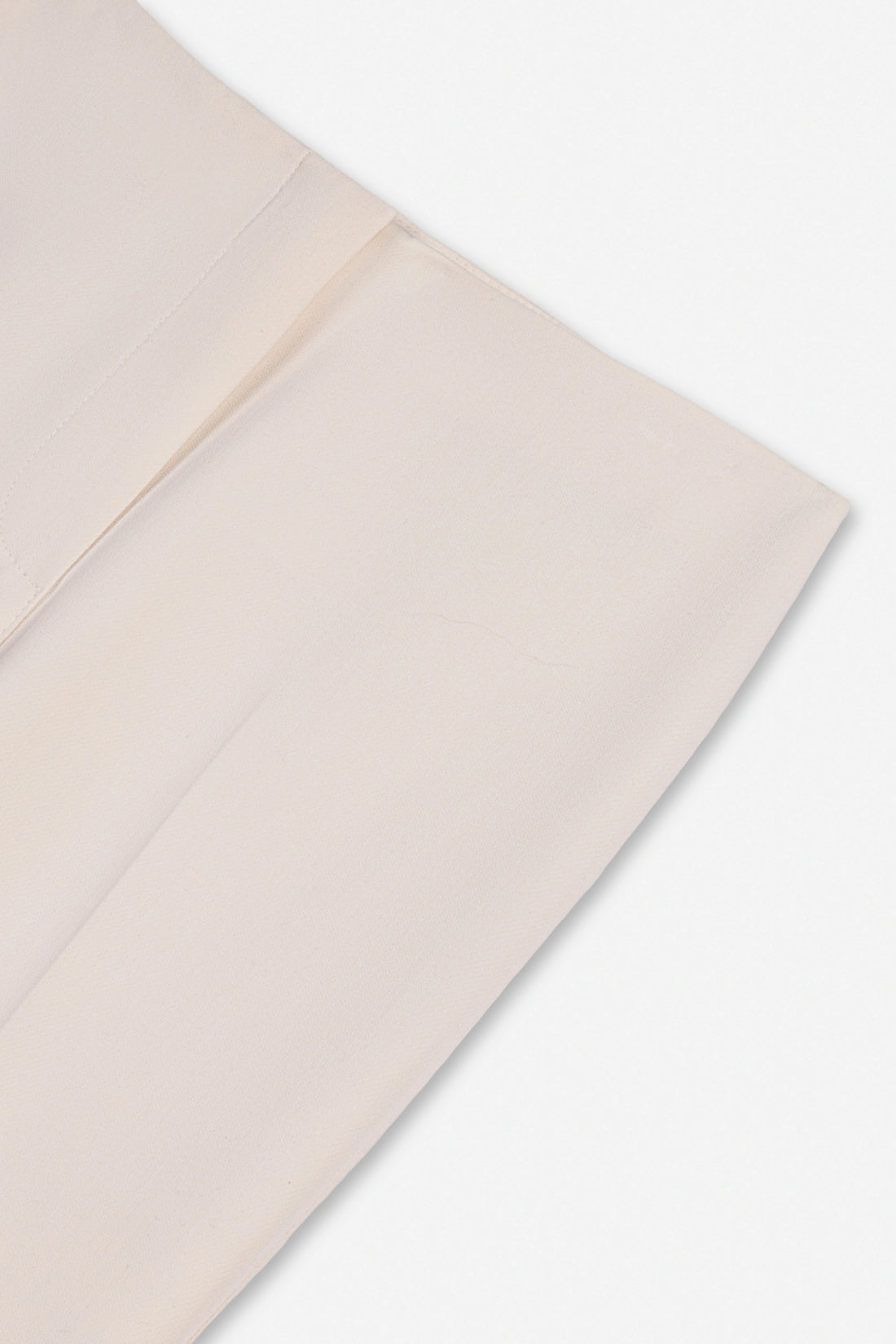 High-Waist Slit-Hem Trousers